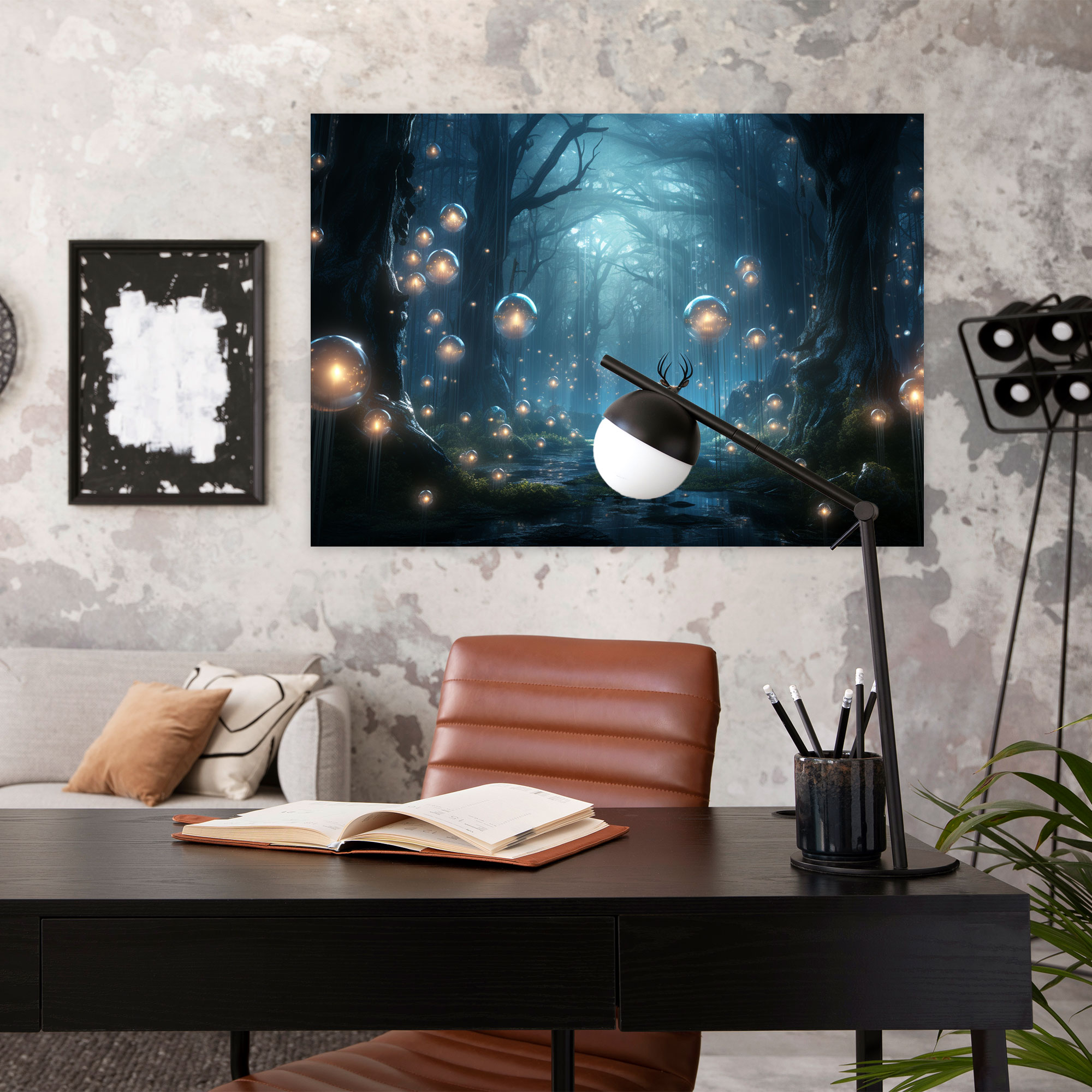 Esotericism Wall Art - Illuminati, Floating Orbs Of Light, Magical Creatures, Esotericism