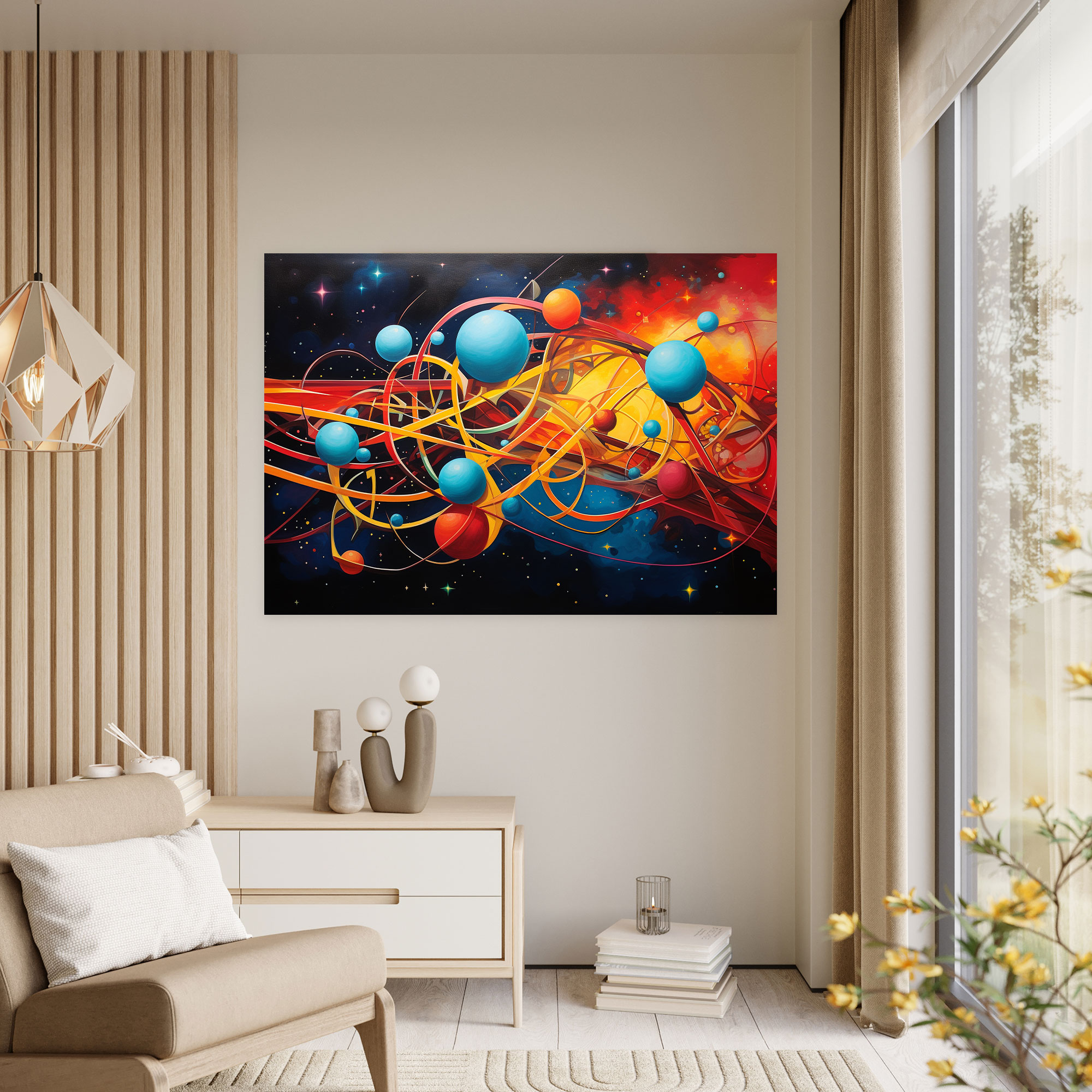 Esotericism Canvas Print - Illuminati, Interconnectedness Of The Universe, Wall Decoration, Canvas Wall Art
