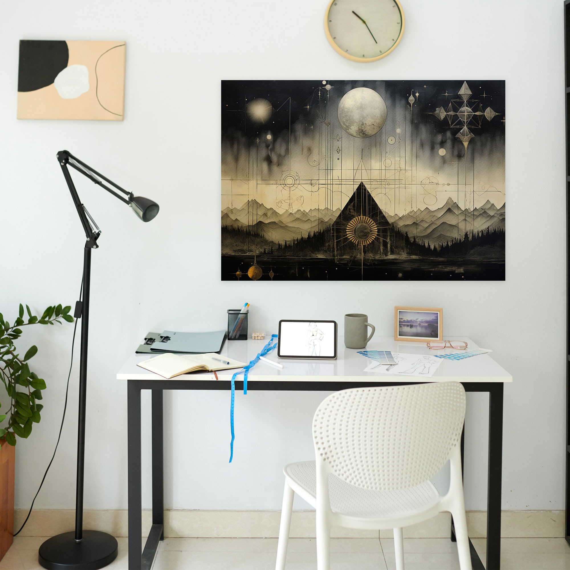 Esotericism Wall Art - Illuminati, Ancient Mystic Symbols, Ethereal Landscapes, Wall Decoration