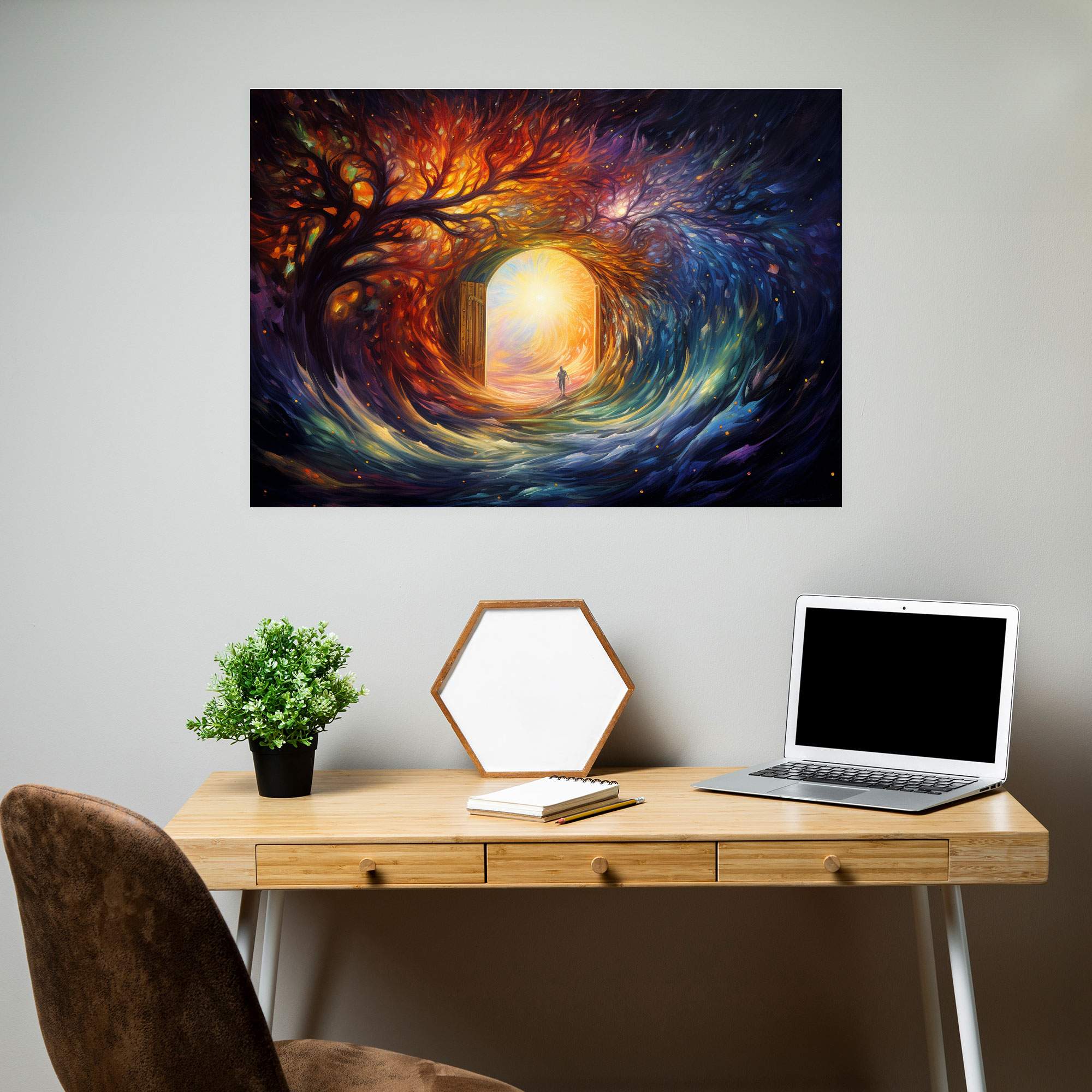 Esotericism Wall Art - Illuminati, Wall Decoration, Doorway To Transcendence, Home Decoration