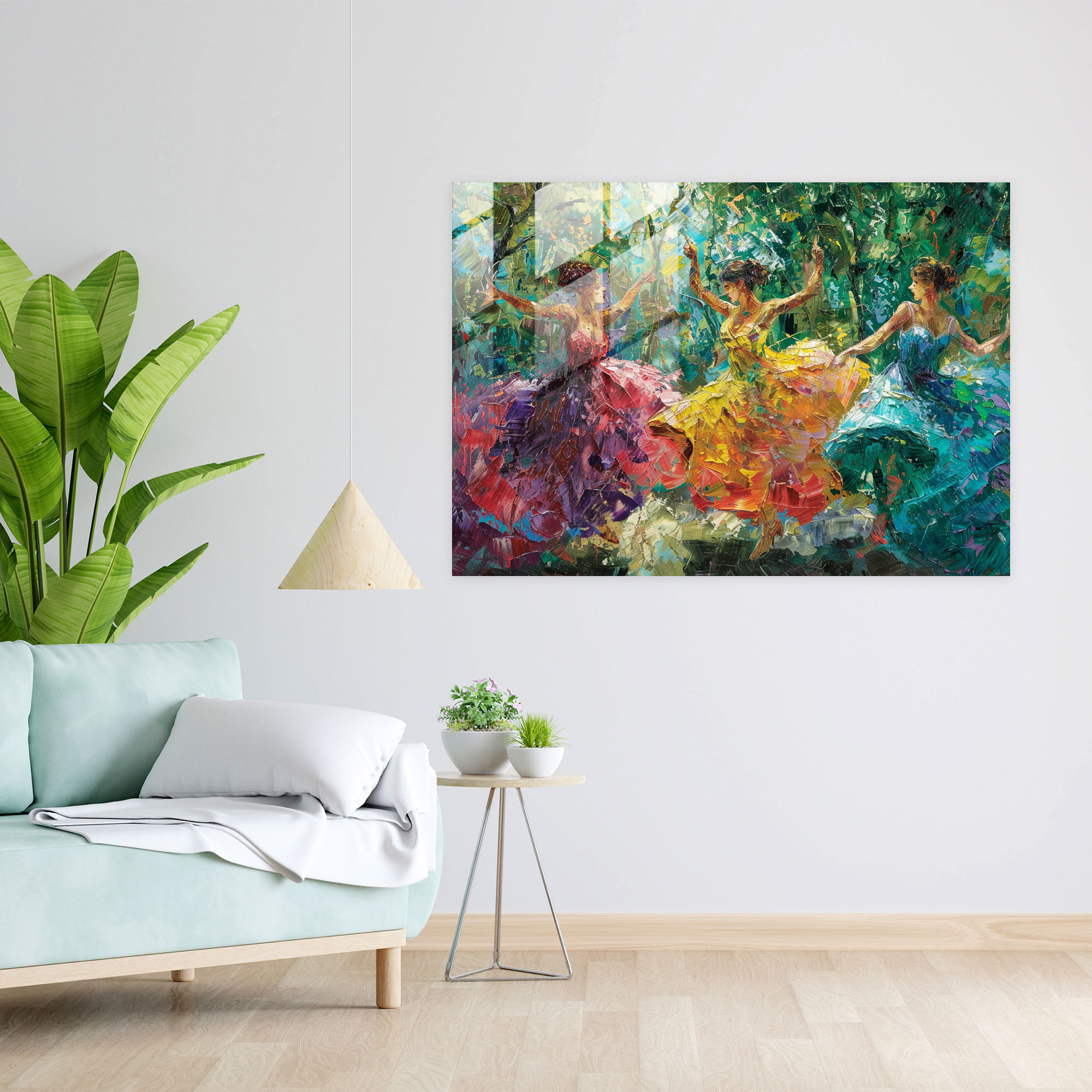 Impressionism Dancers Glass Art - Impressionism, Impressionism, Modern Art, Home Decoration