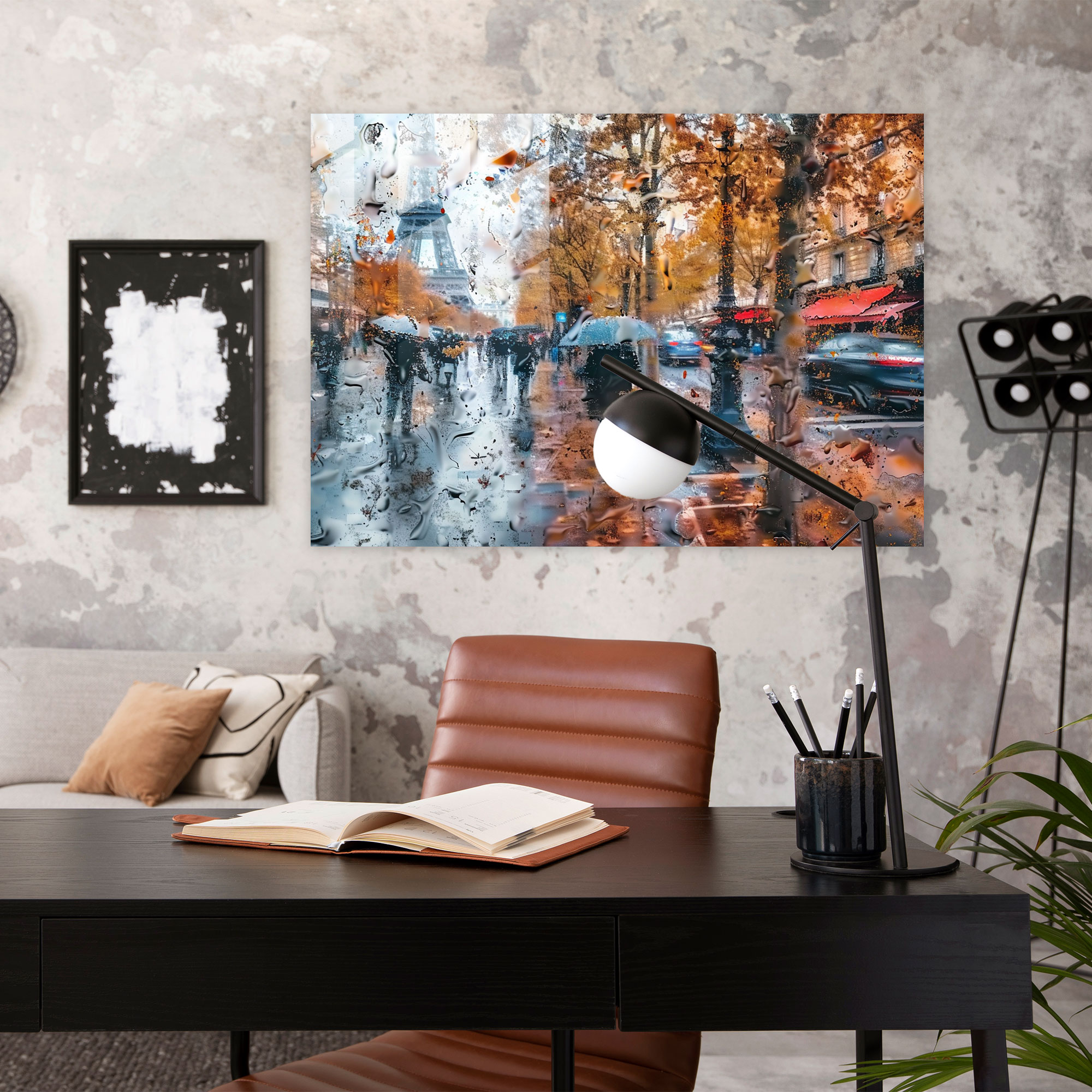 Impressionism Parisian Street Glass Wall Art - Impressionism, Street Scene, Impressionism, Home Decoration