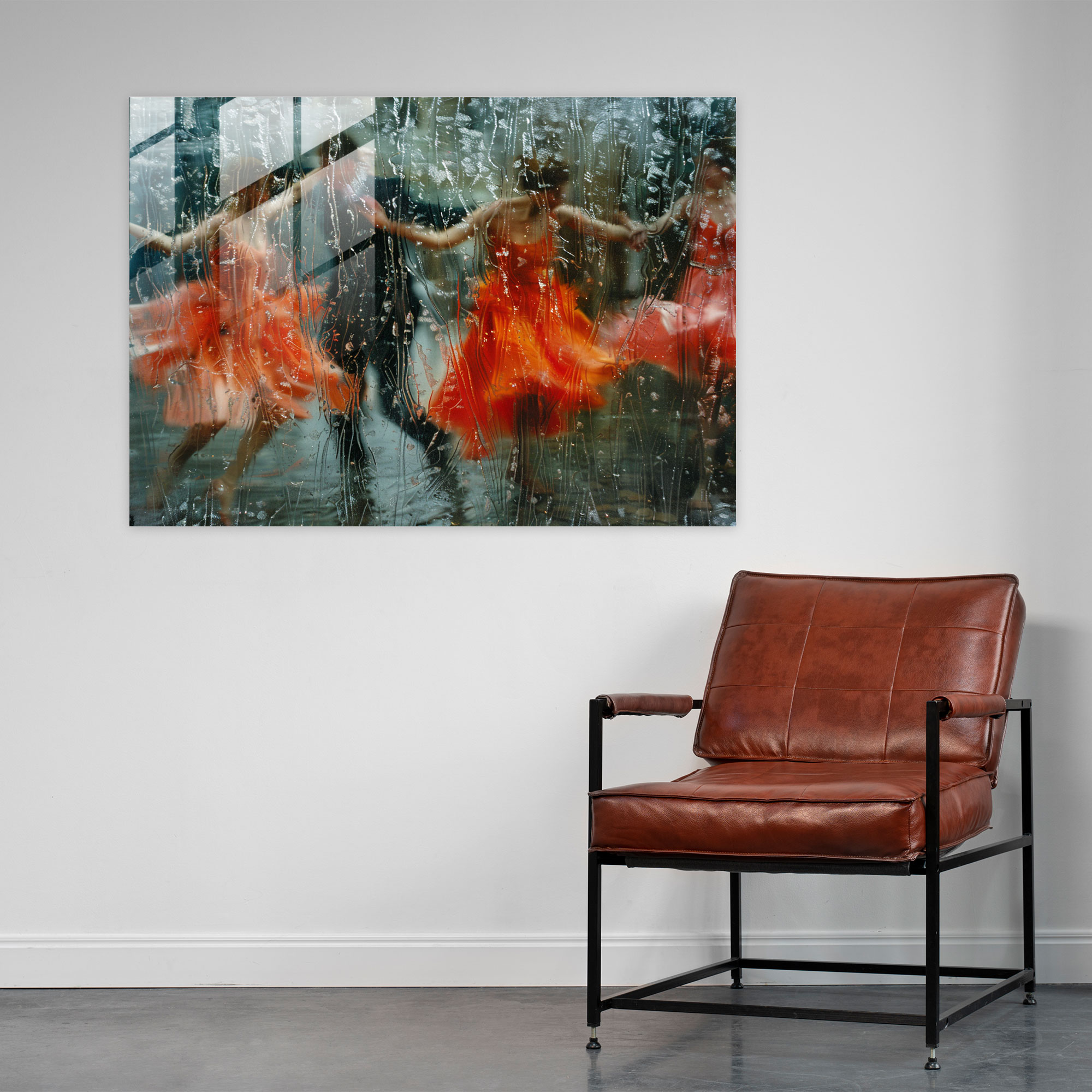 Impressionism Ballet Dancers Glass Art - Impressionism, Ballet Dancers, Motion, Wall Decoration