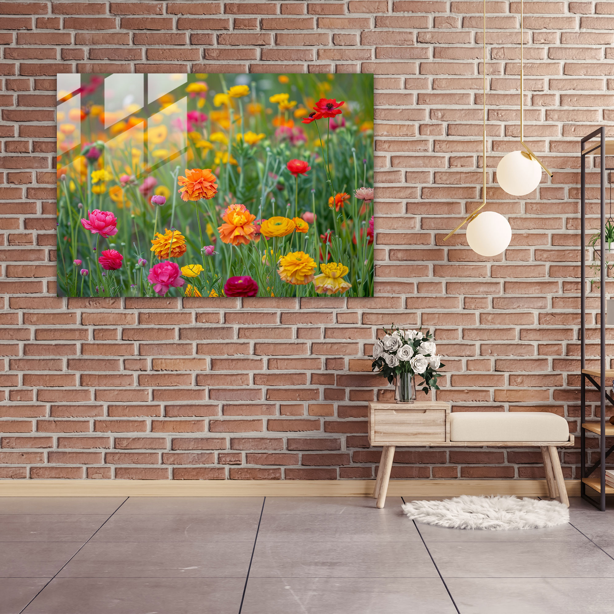 Impressionism Fields Glass Print - Impressionism, Impressionism, Modern Art, Glass Print