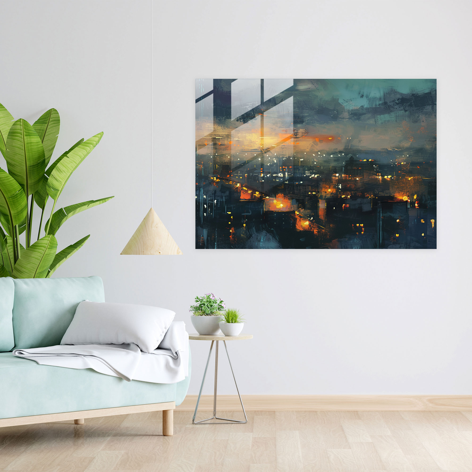 Impressionism Cityscape Home Decoration - Impressionism, Glass Print, Home Decoration, Impressionism