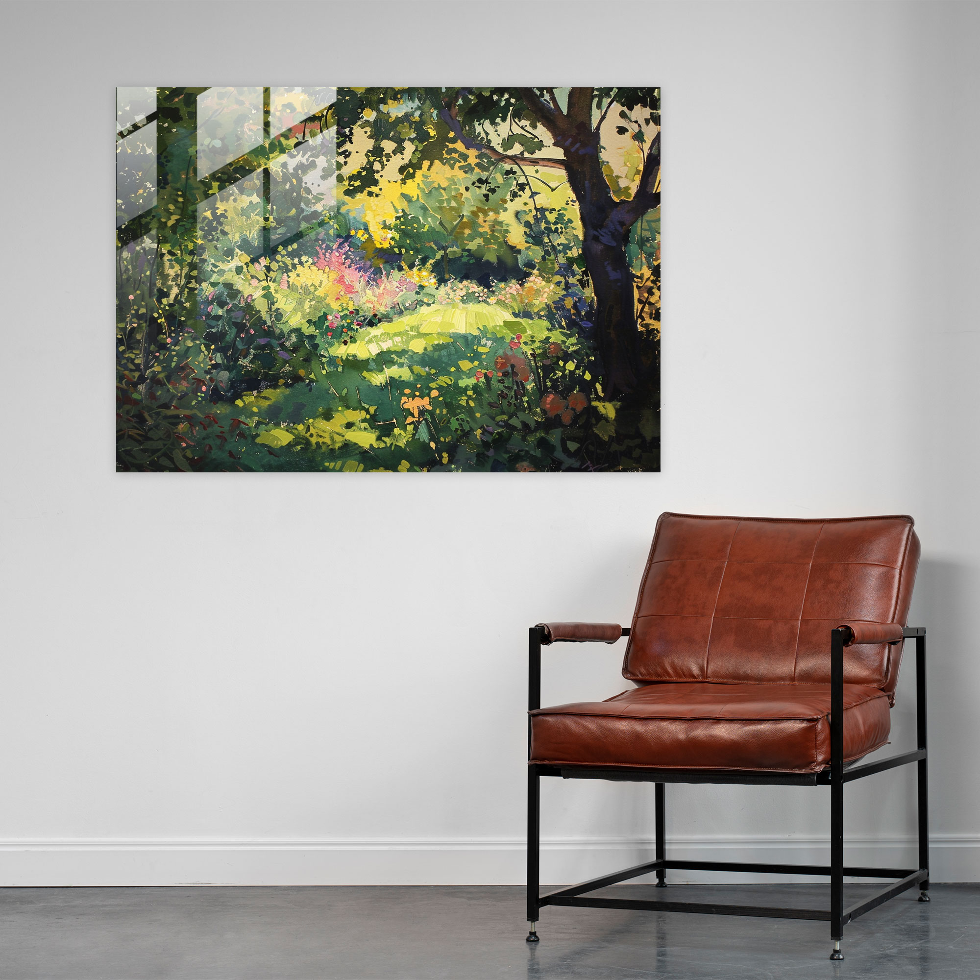 Impressionism Garden Glass Wall Decoration - Impressionism, Impressionism, Wall Decoration, Glass Art
