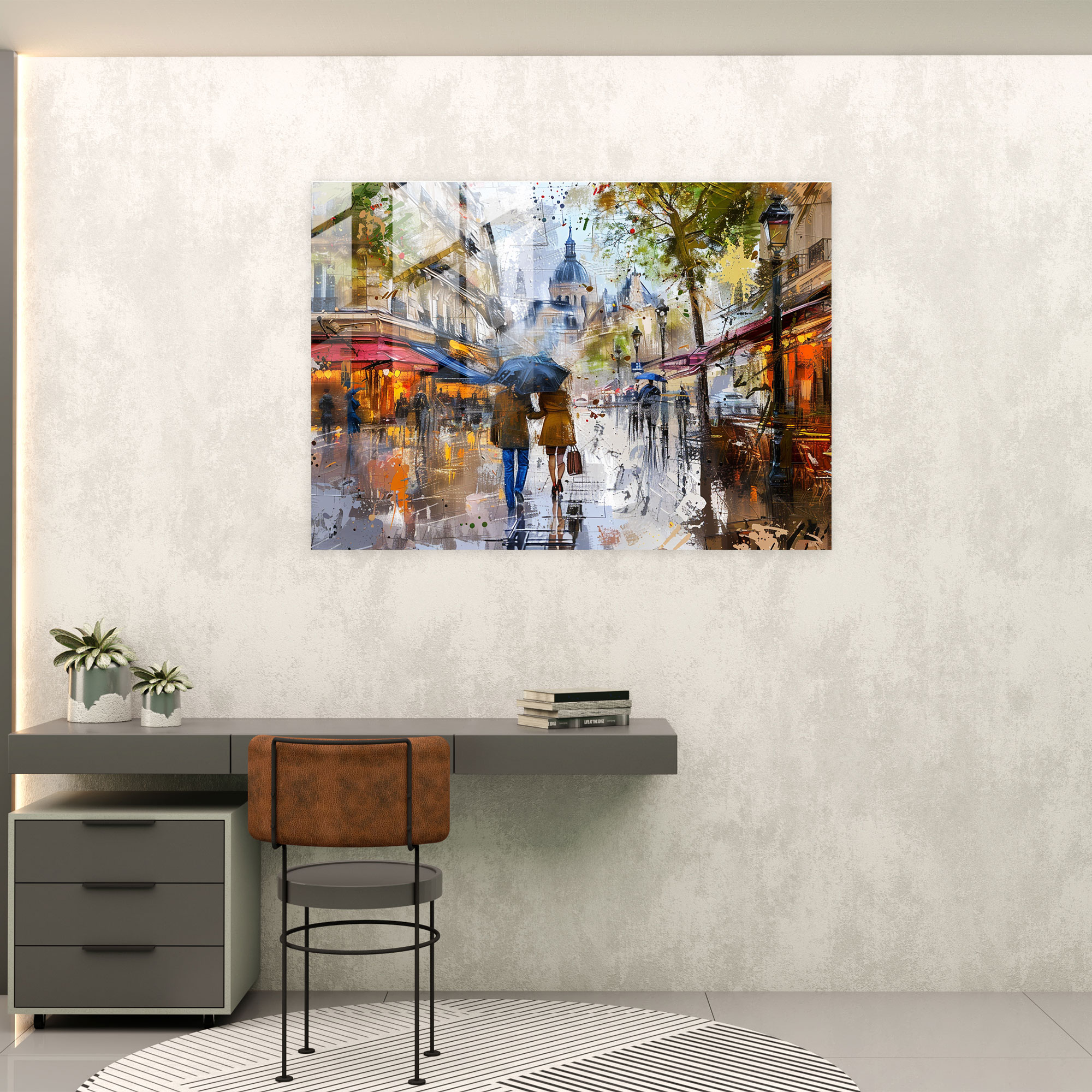 Impressionism Paris Glass Print - Impressionism, Impressionism, Glass Print, Wall Decoration
