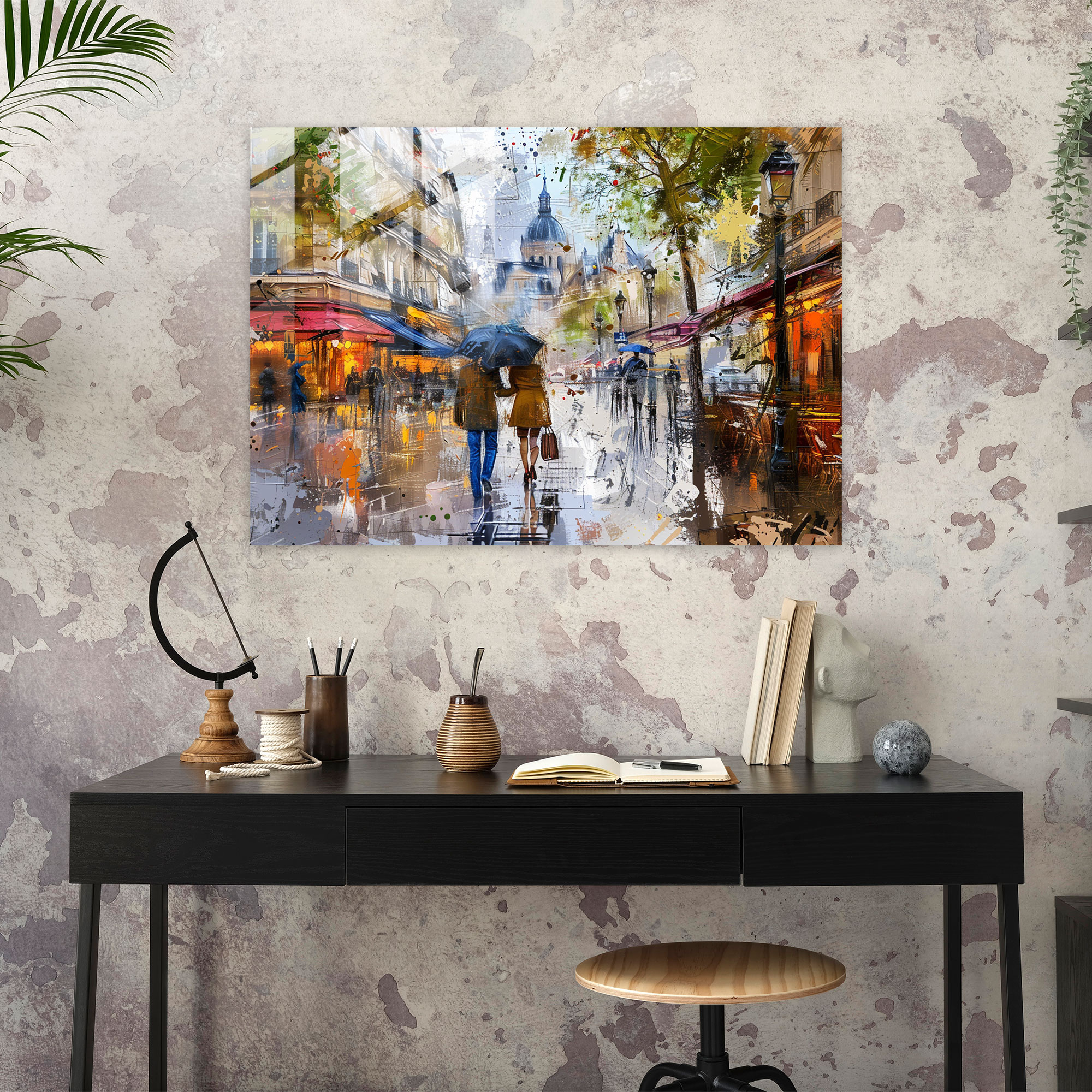 Impressionism Paris Glass Print - Impressionism, Impressionism, Glass Print, Wall Decoration