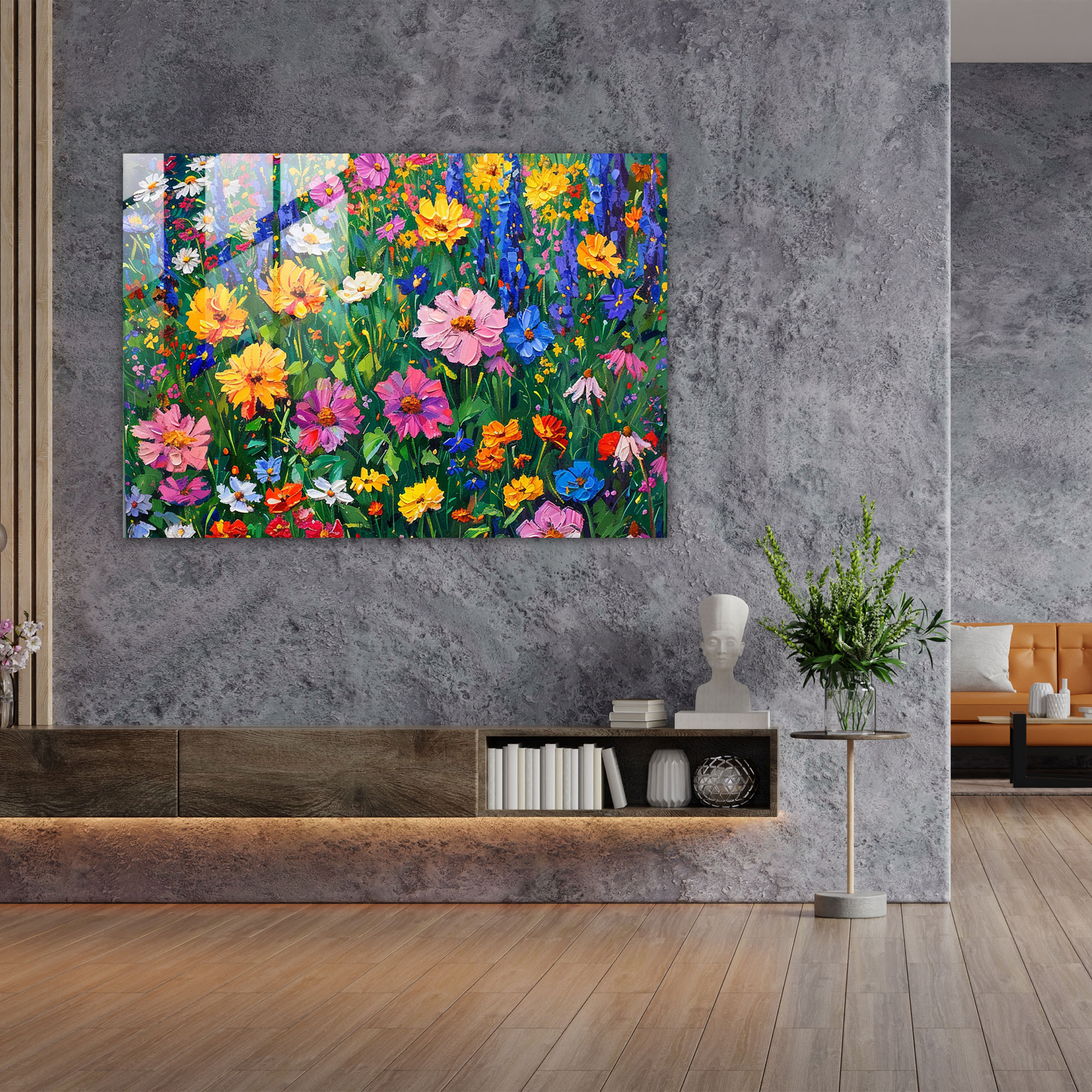 Impressionism Wall Decoration - Vibrant Garden Full Of Colorful Flowers - Impressionism, Colorful, Wall Decoration, Impressionism