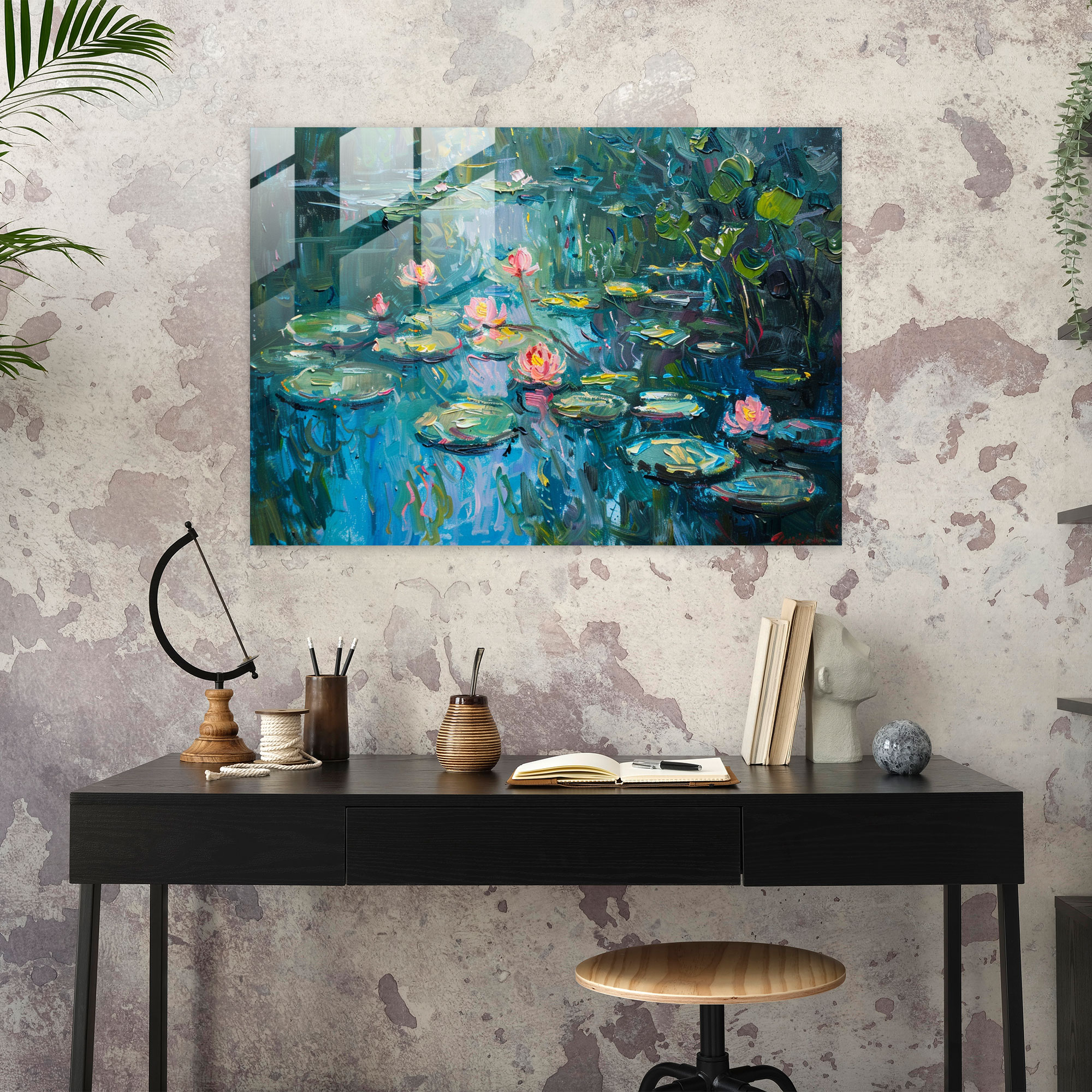 Water Lilies Pond Home Decoration - Impressionism, Wall Decoration, Impressionism, Home Decoration