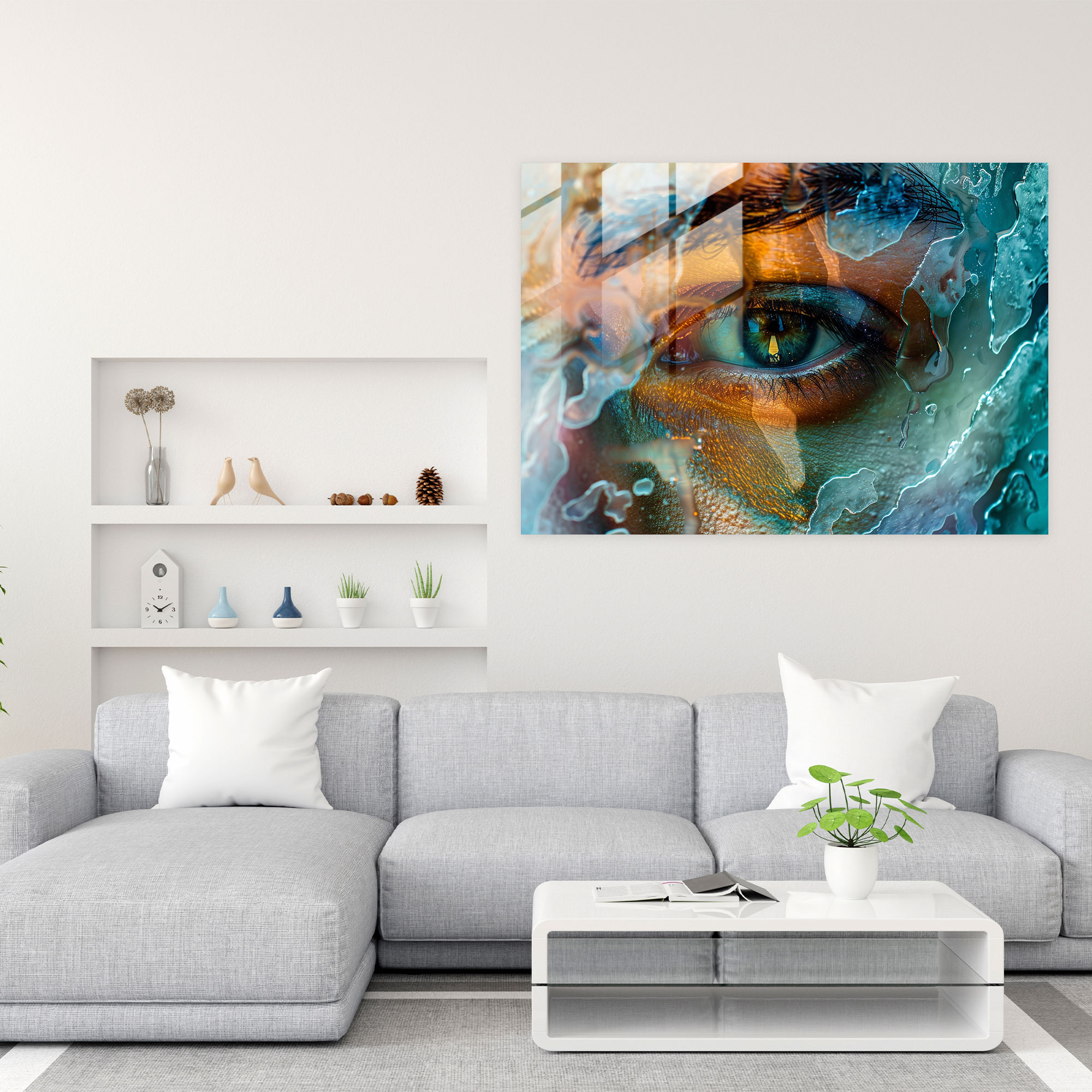 Impressionism Portrait Glass Wall Art - Impressionism, Glass Print, Home Decoration, Impressionism