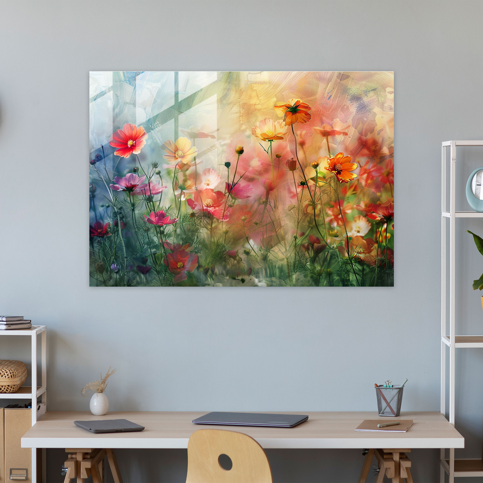 Impressionism Floral Glass Wall Art - Impressionism, Floral, Modern Art, Glass Print