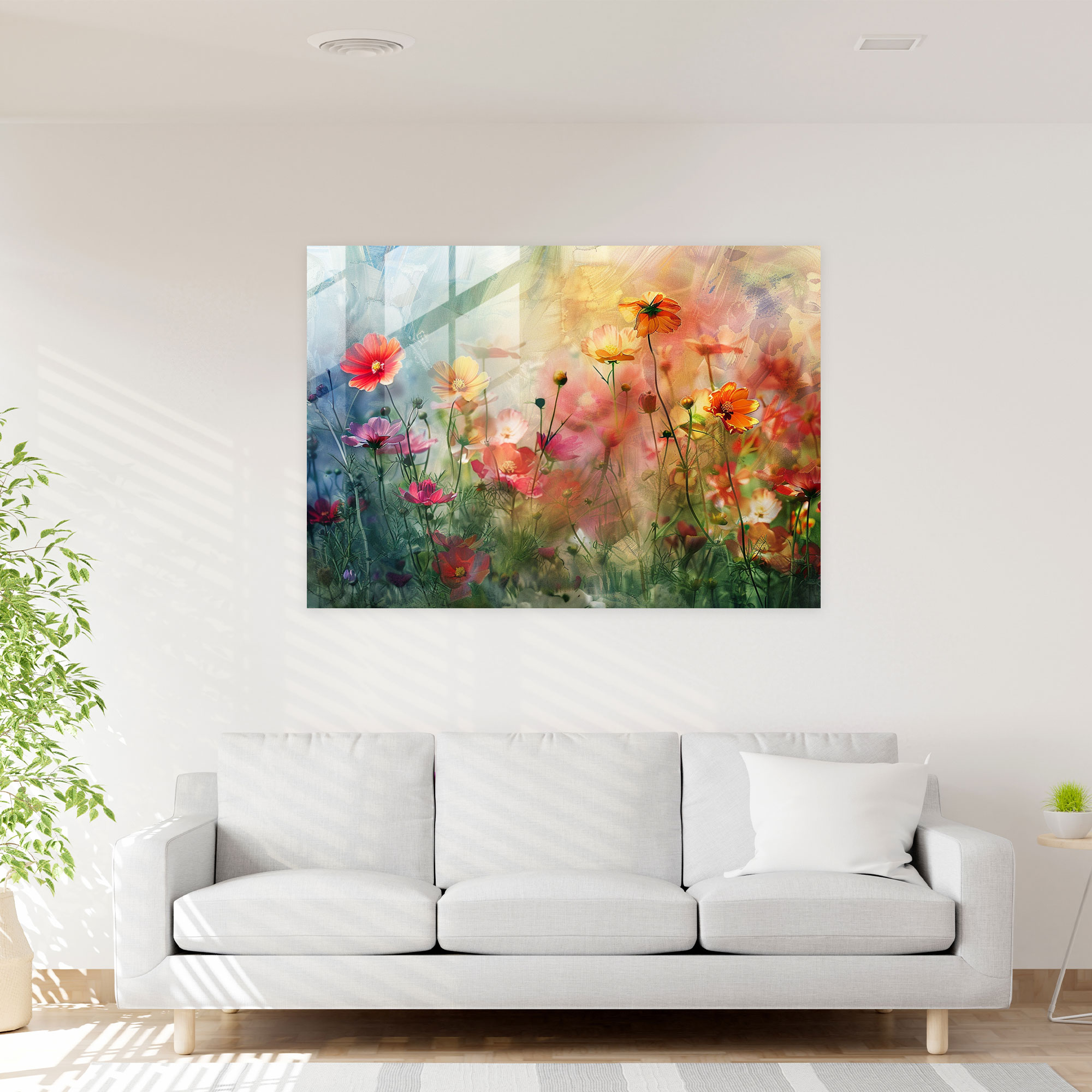 Impressionism Floral Glass Wall Art - Impressionism, Floral, Modern Art, Glass Print