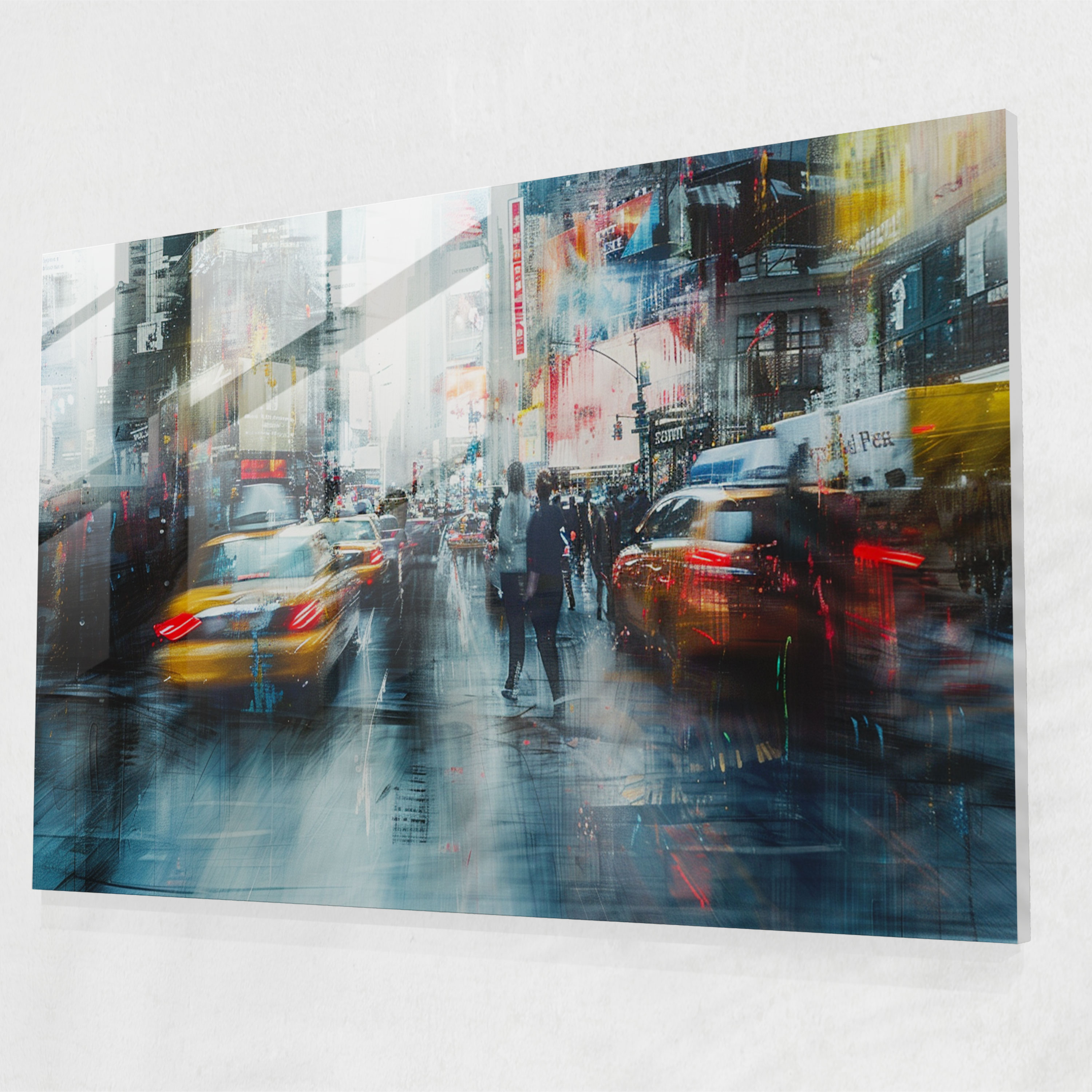 Impressionism Home Decoration - City Street Scene - Impressionism, City Art, Home Decoration, Impressionism