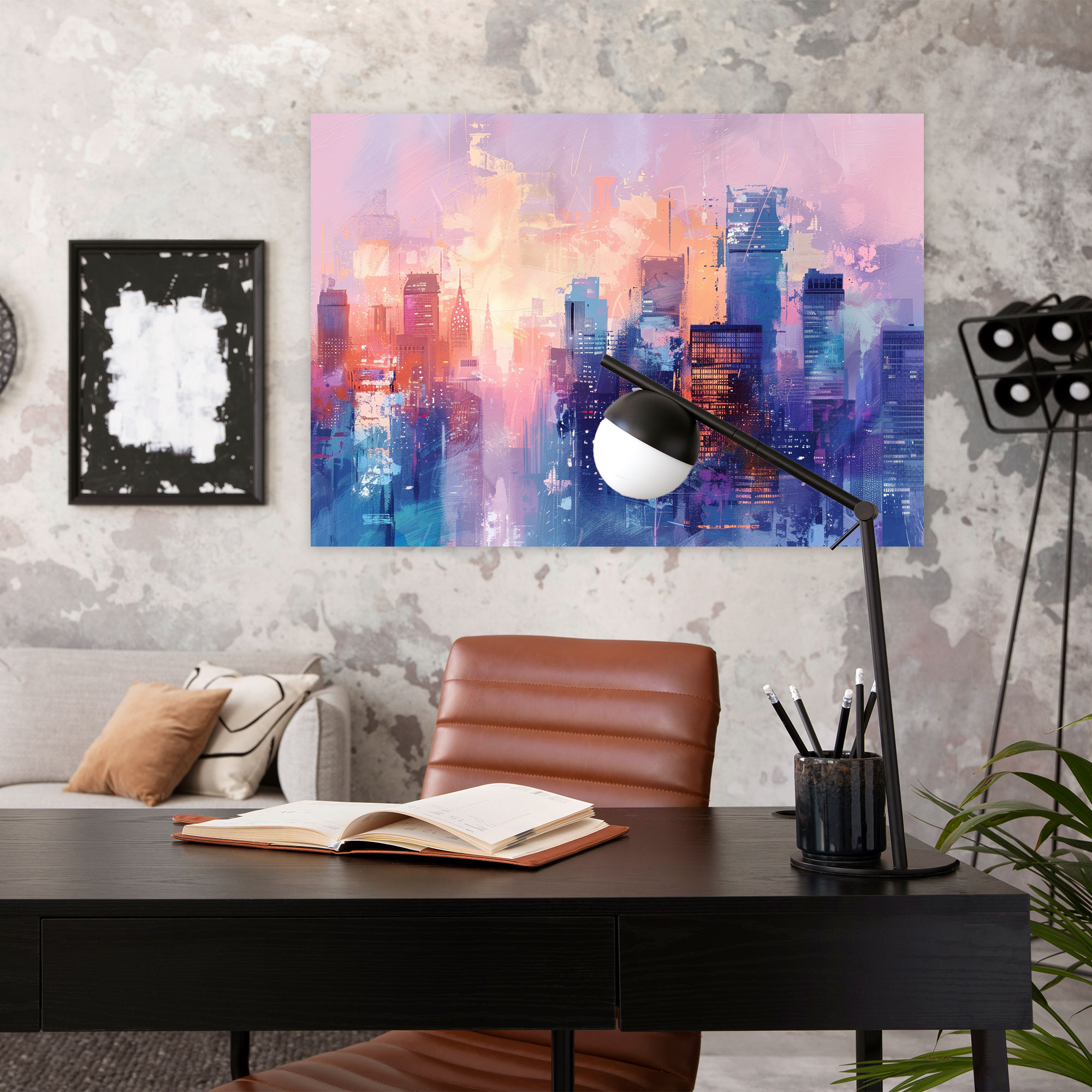 Impressionism Soft Cityscape Wall Decoration - Impressionism, Canvas Wall Art, Wall Decoration, Home Decoration