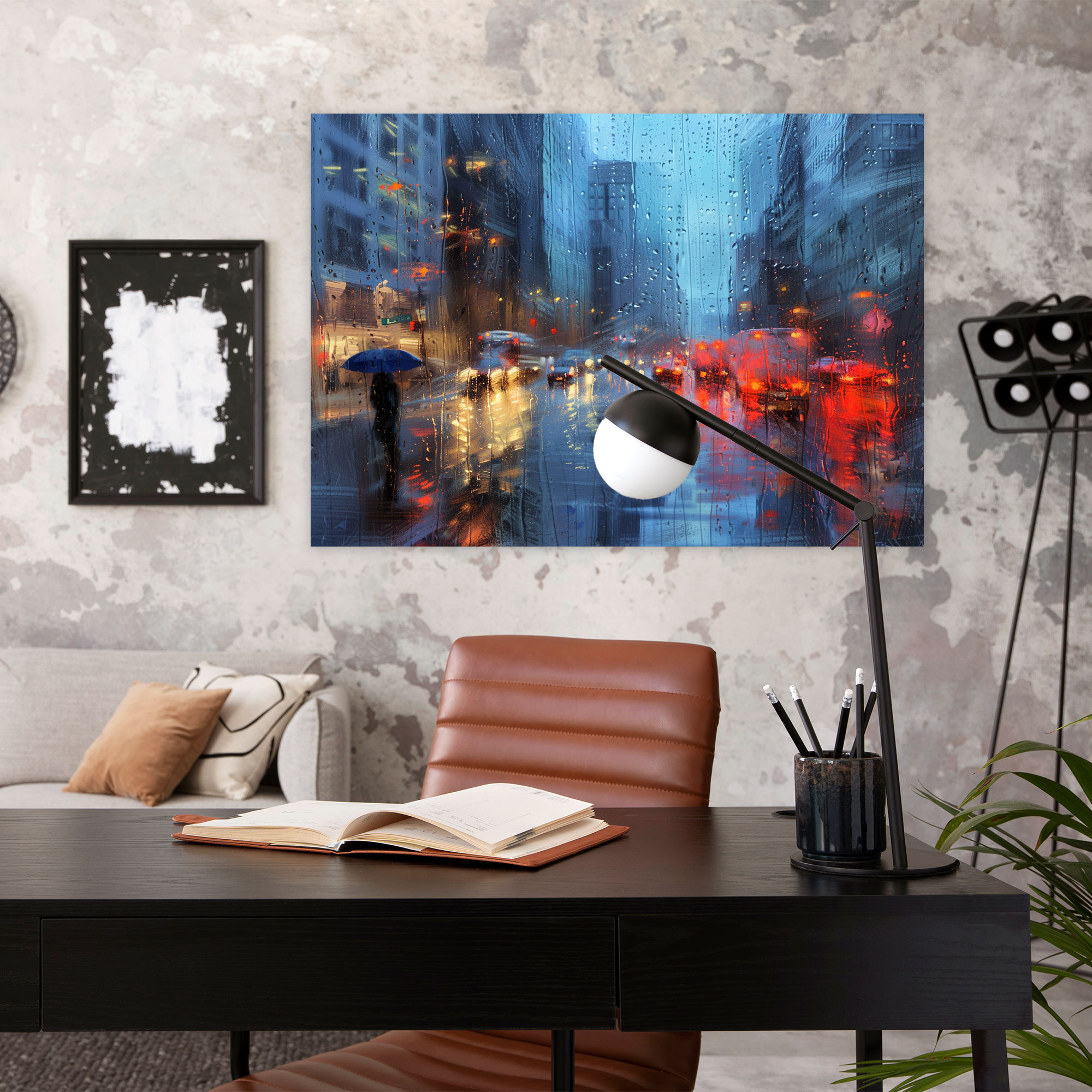 Impressionism Cityscape Rainy Day Wall Art - Impressionism, Impressionism, Wall Art, Home Decoration