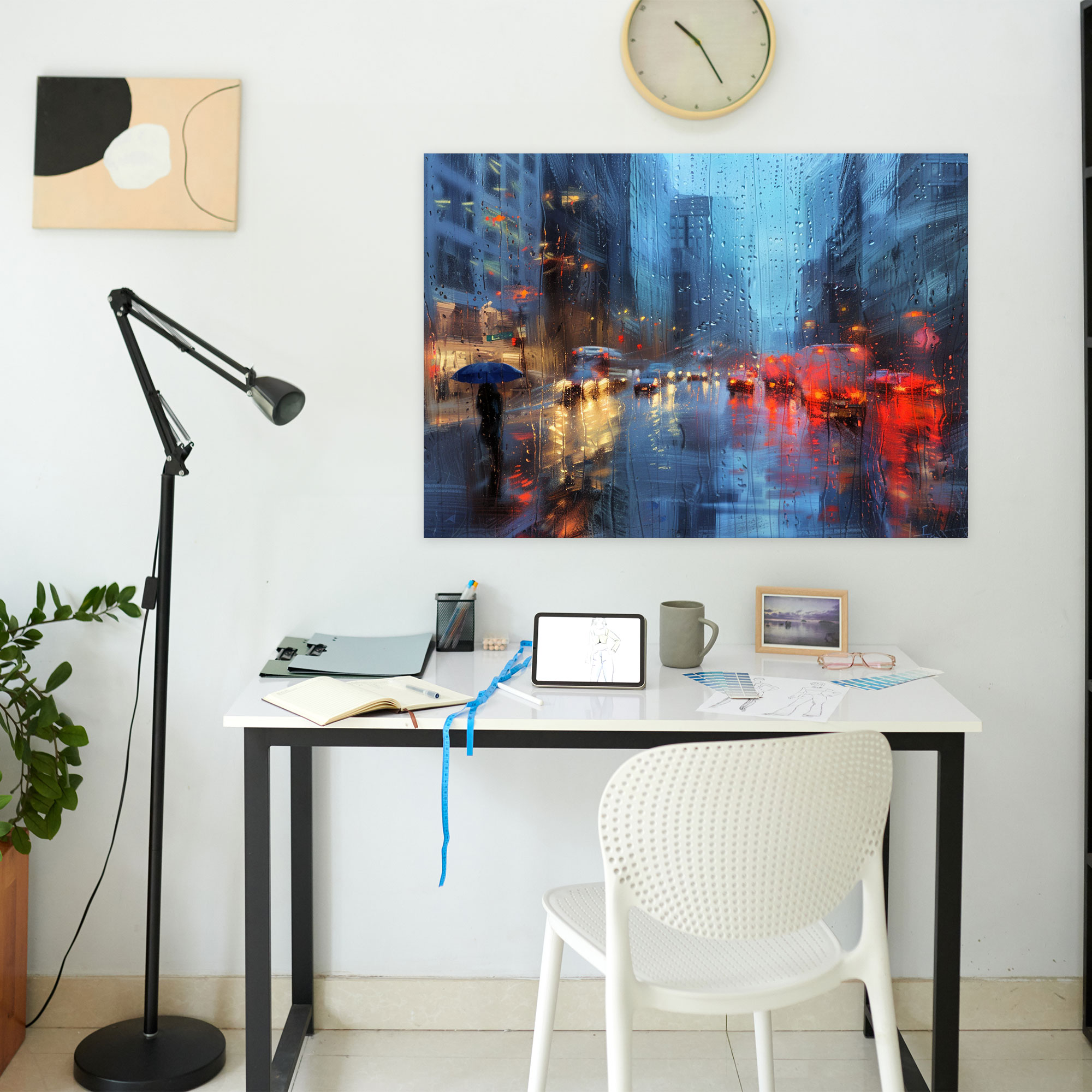 Impressionism Cityscape Rainy Day Wall Art - Impressionism, Impressionism, Wall Art, Home Decoration