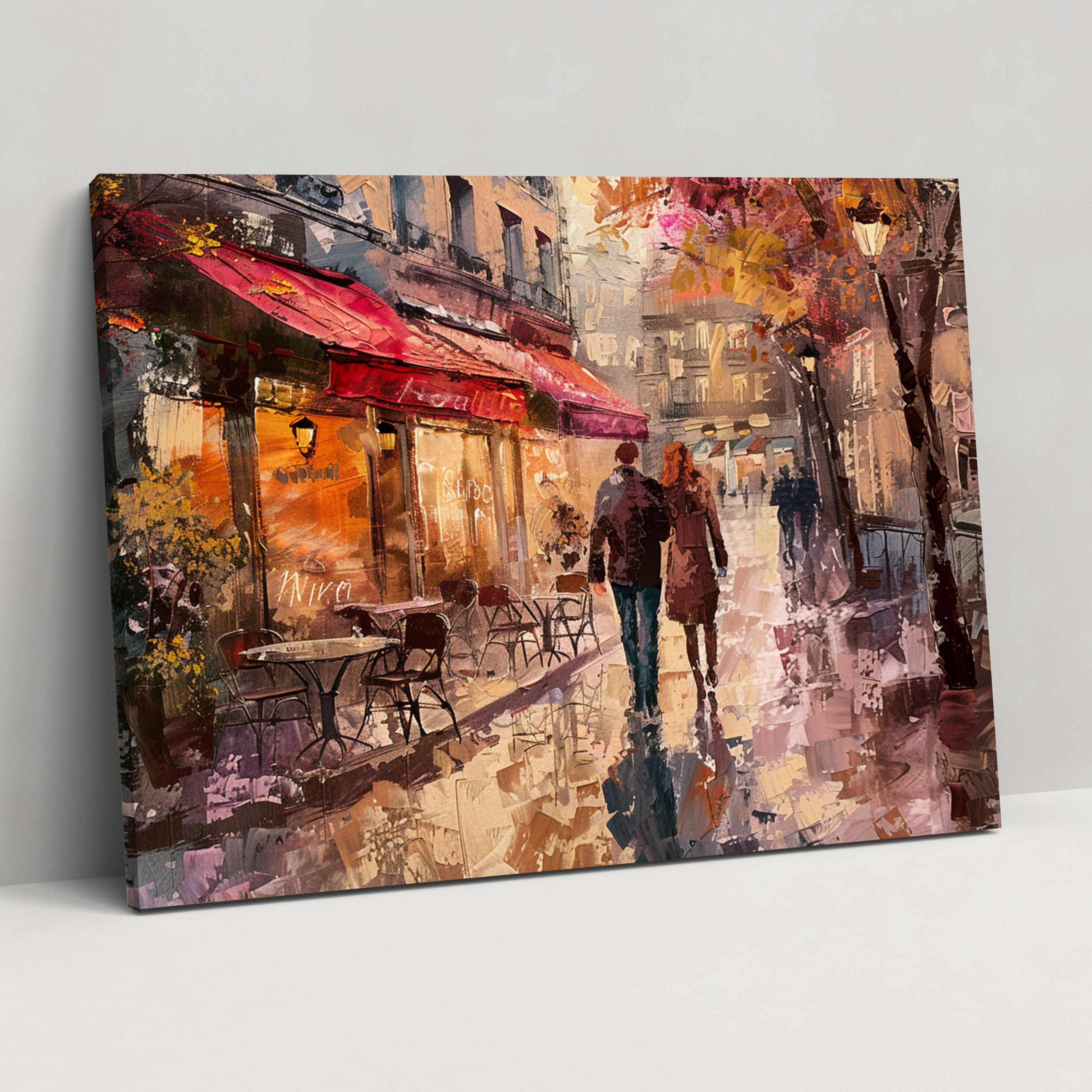 Impressionism Paris Street Scene Wall Art - Impressionism, Home Decoration, Canvas, Impressionism
