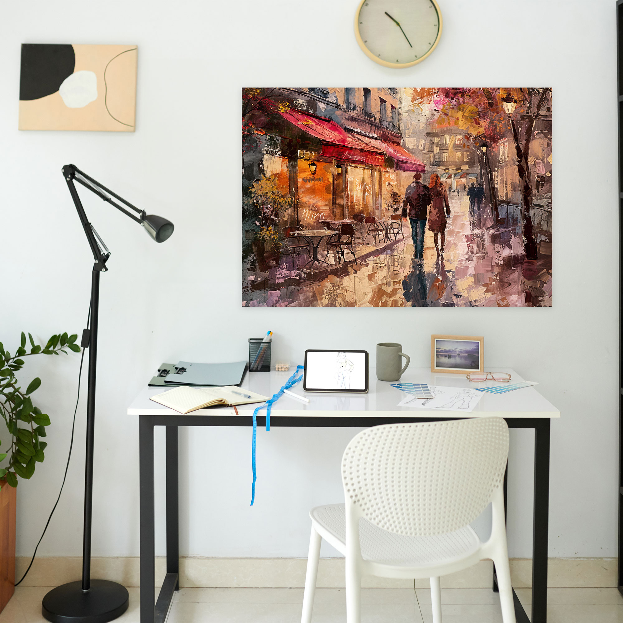Impressionism Paris Street Scene Wall Art - Impressionism, Home Decoration, Canvas, Impressionism