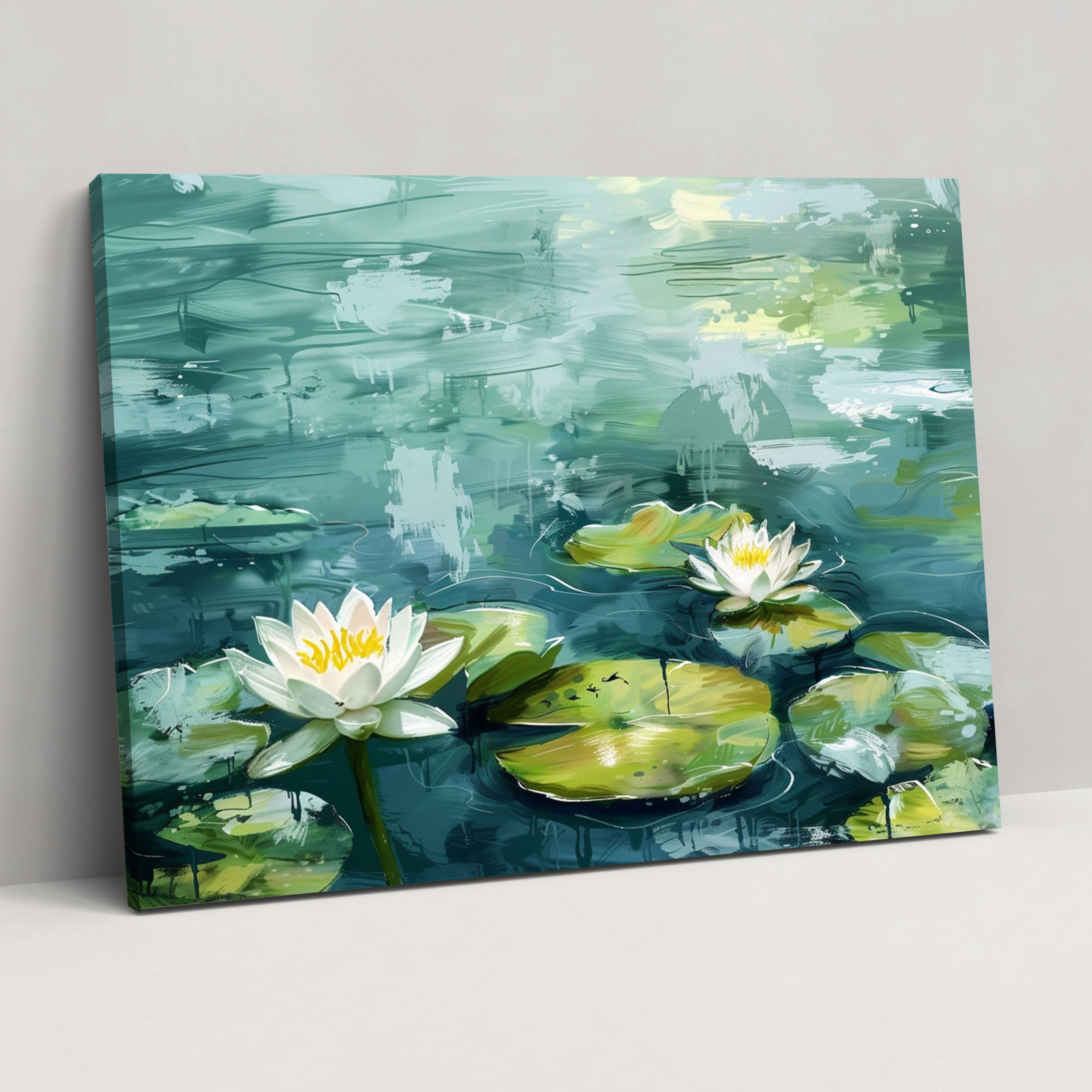 Impressionism Water Lilies Pond Canvas Print - Impressionism, Canvas Print, Home Decoration, Wall Art
