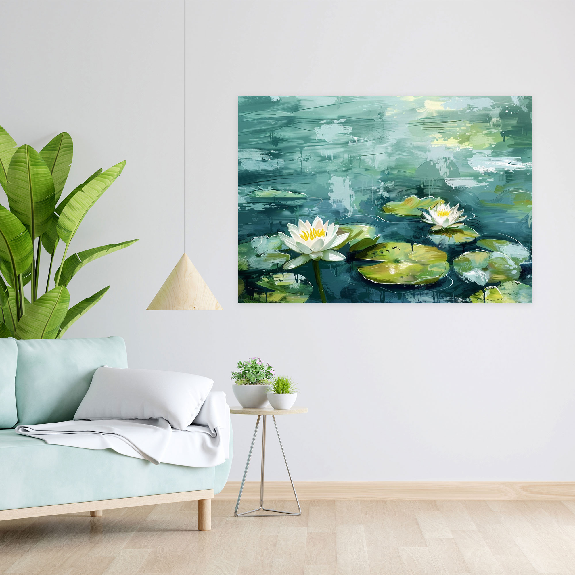 Impressionism Water Lilies Pond Canvas Print - Impressionism, Canvas Print, Home Decoration, Wall Art