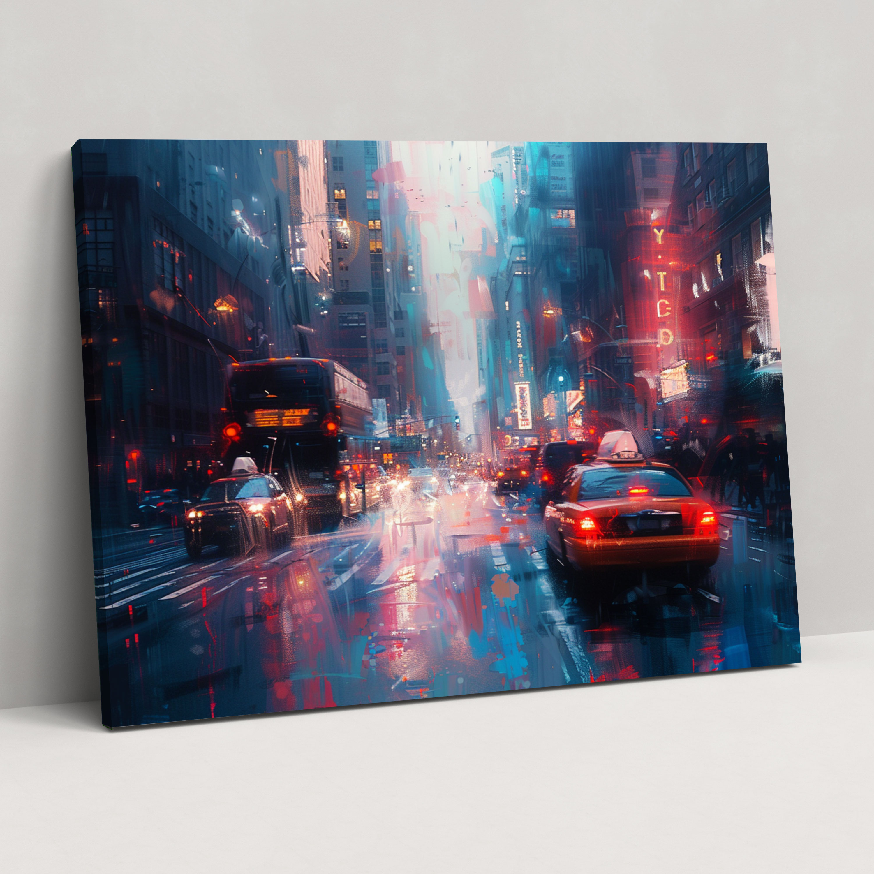Cityscape Impressionism Wall Art - Impressionism, Canvas Print, Canvas, Wall Art