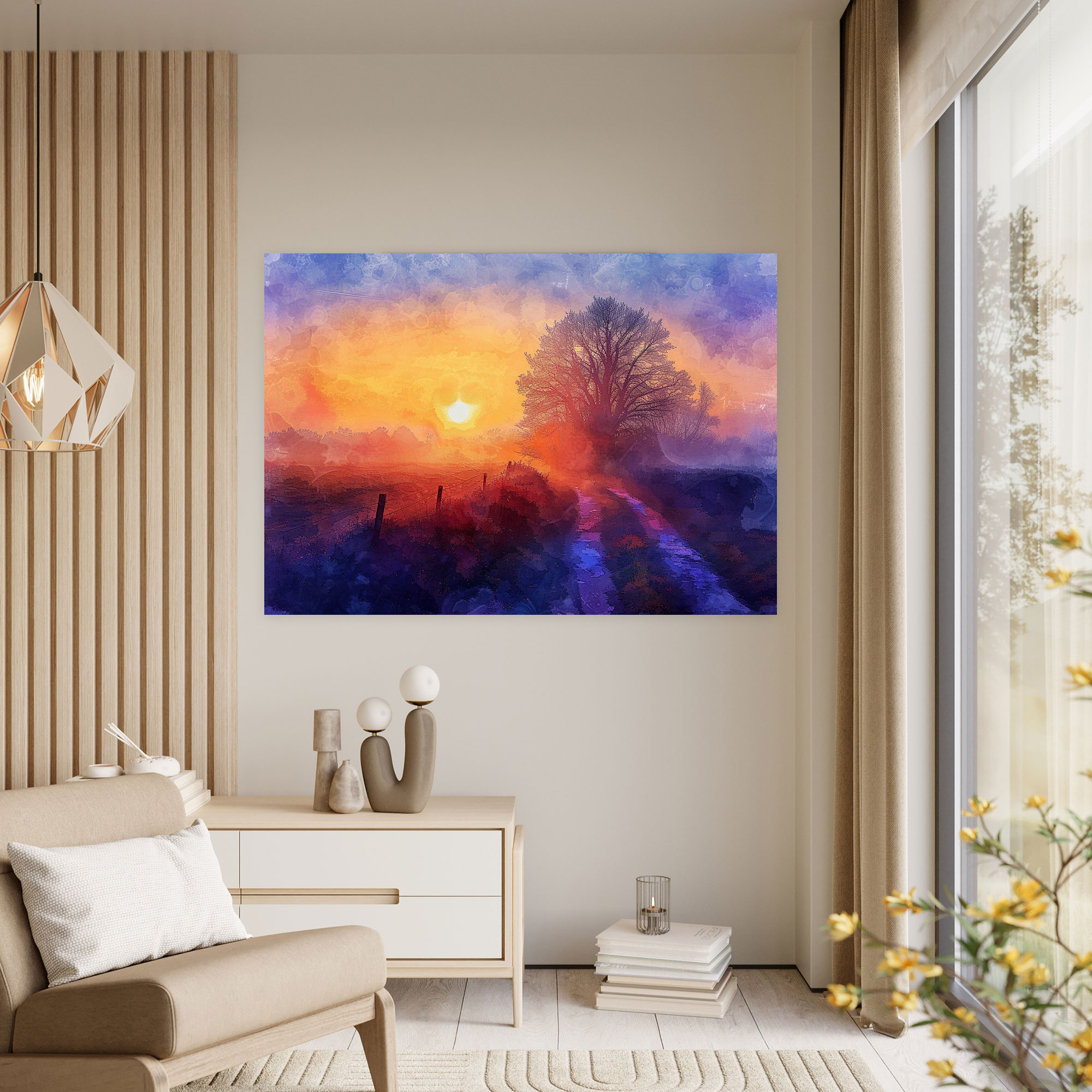 Impressionism Countryside Wall Art - Impressionism, Canvas Print, Canvas Wall Art, Canvas