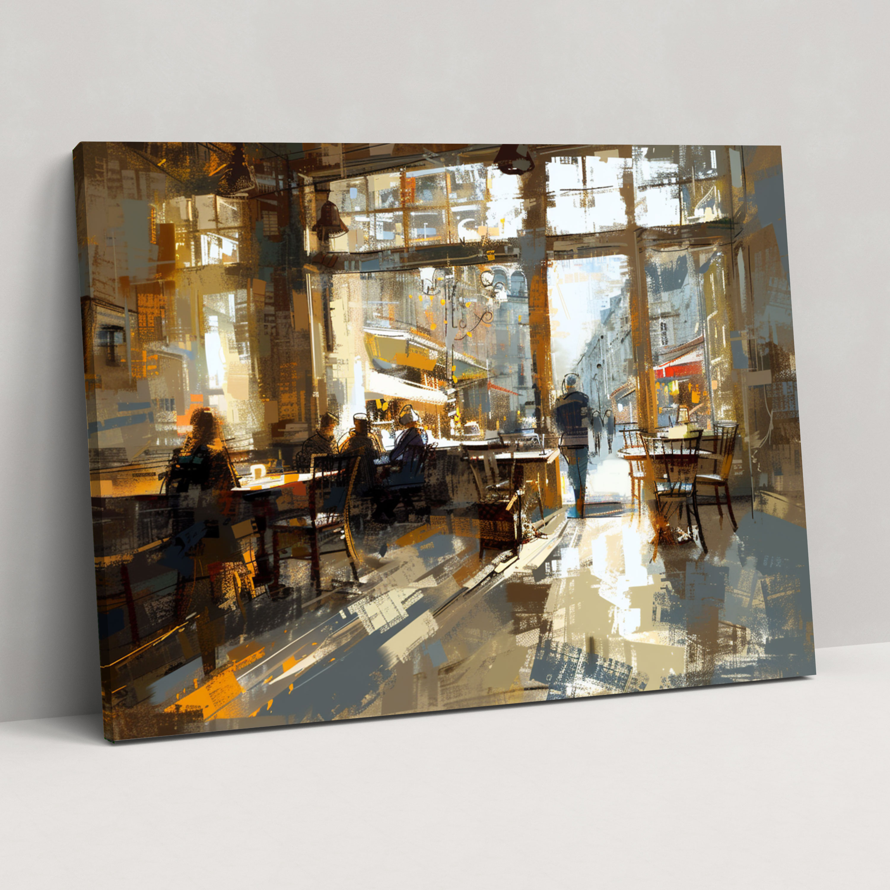 Impressionism Paris Café Canvas Print - Impressionism, Wall Decoration, Home Decoration, Impressionism