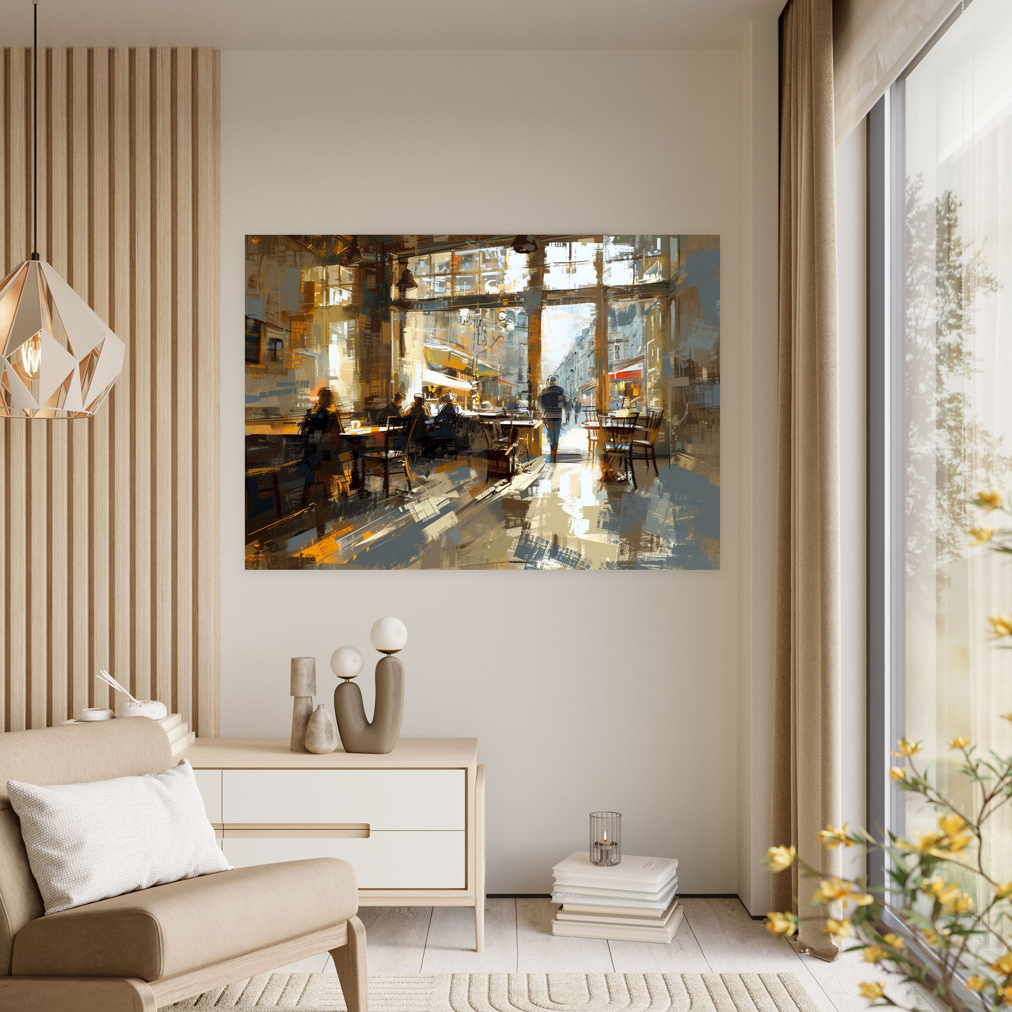 Impressionism Paris Café Canvas Print - Impressionism, Wall Decoration, Home Decoration, Impressionism