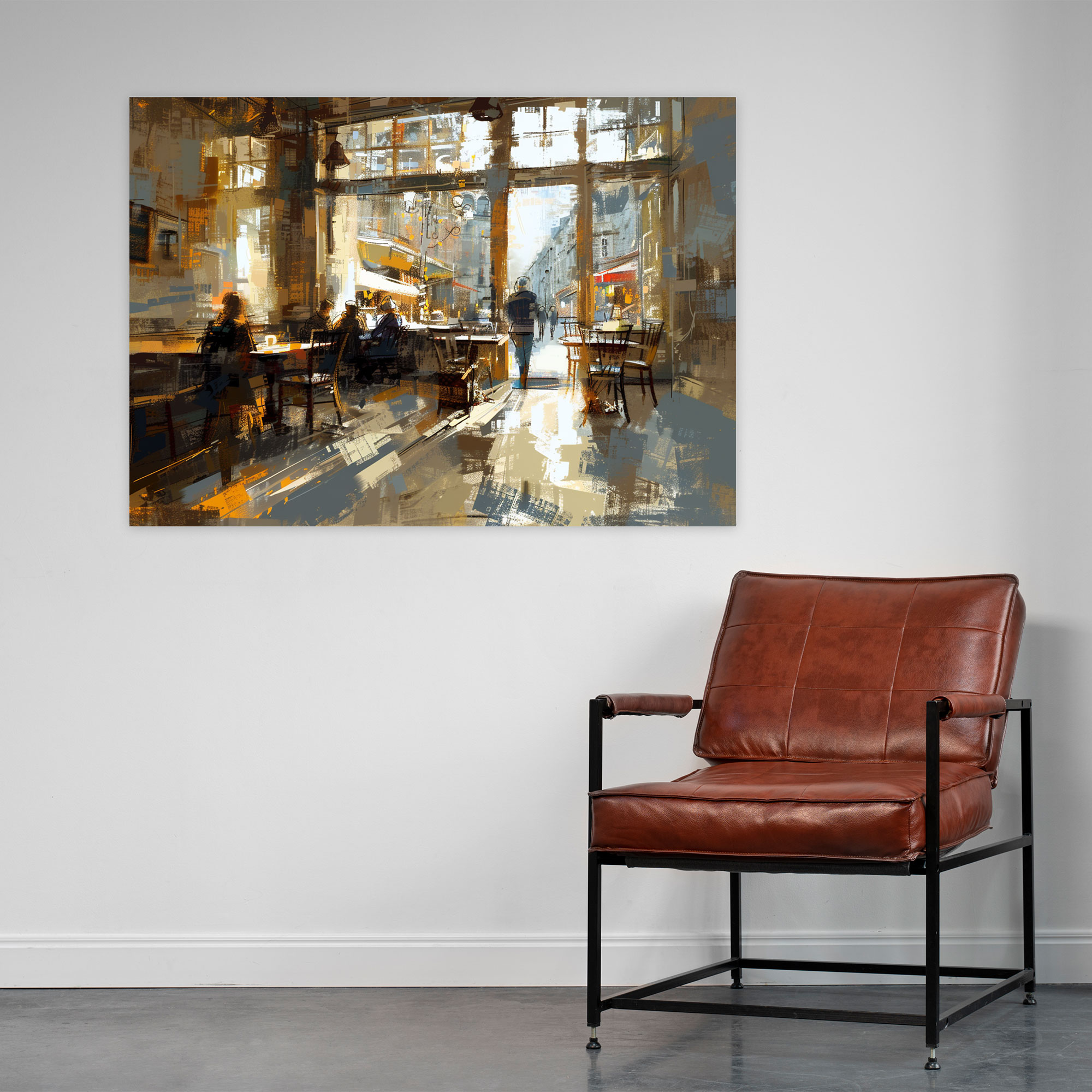 Impressionism Paris Café Canvas Print - Impressionism, Wall Decoration, Home Decoration, Impressionism