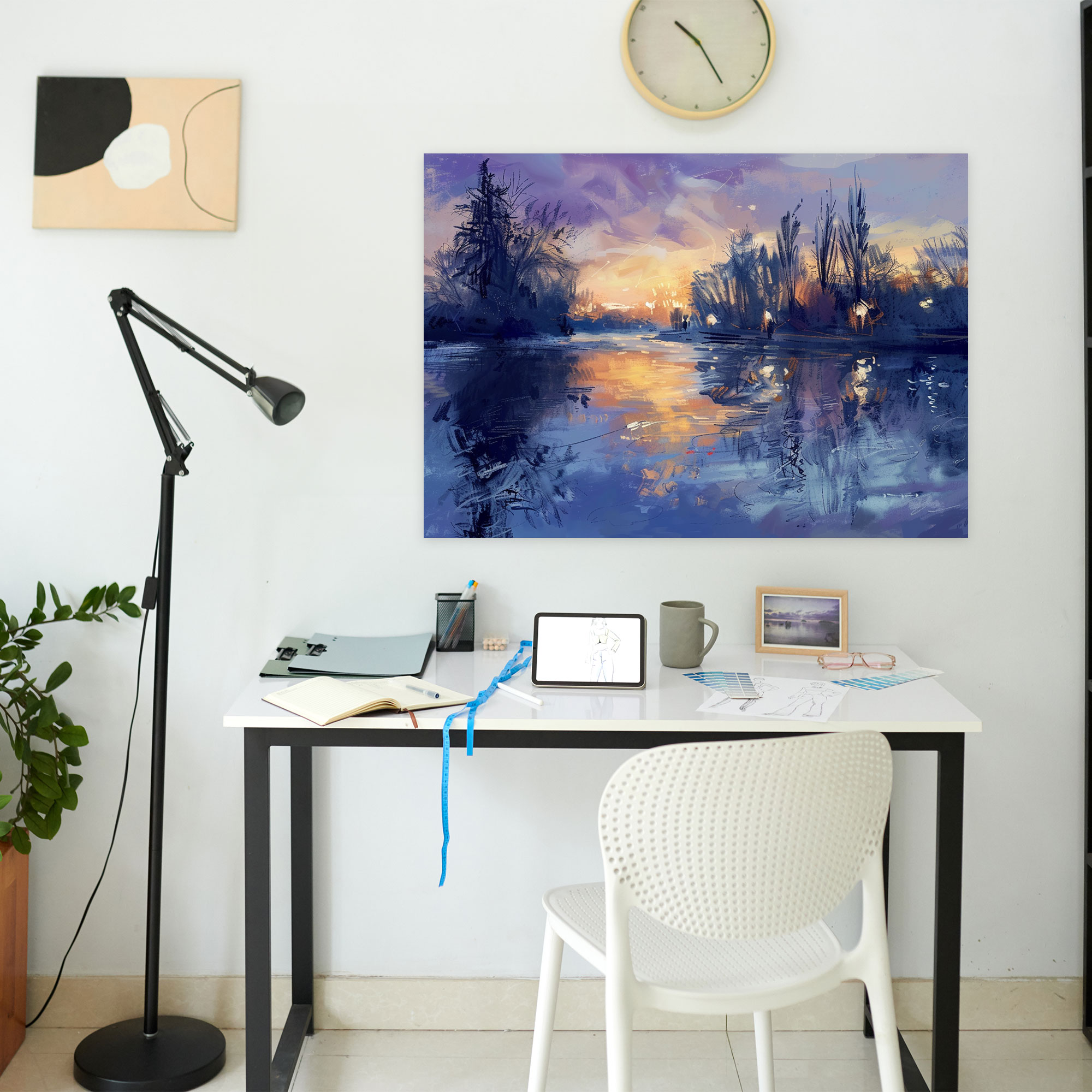 Impressionism River Canvas Print - Impressionism, Wall Art, Home Decoration, Canvas Print