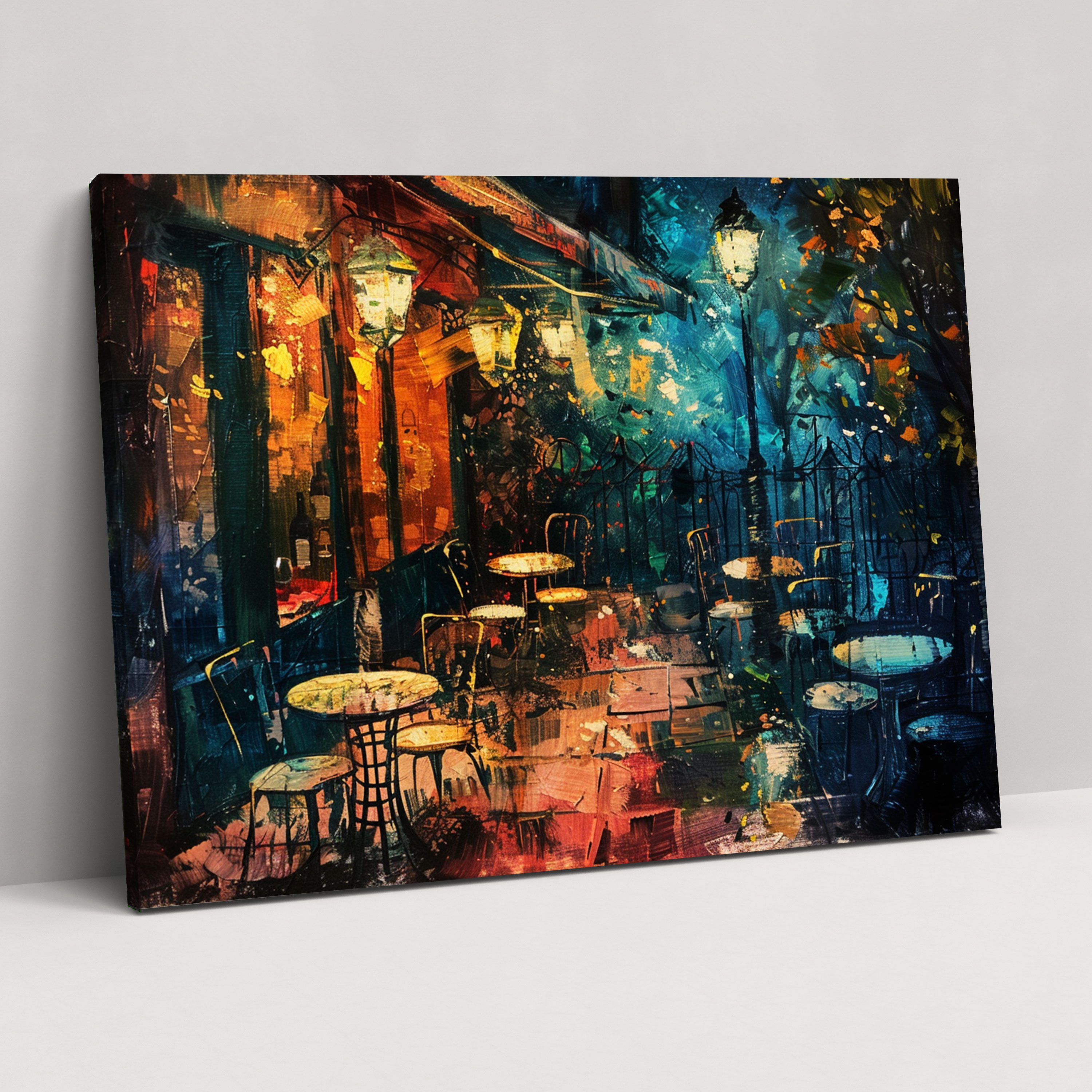 Impressionism Café Terrace Wall Art - Impressionism, Wall Art, Wall Decoration, Canvas