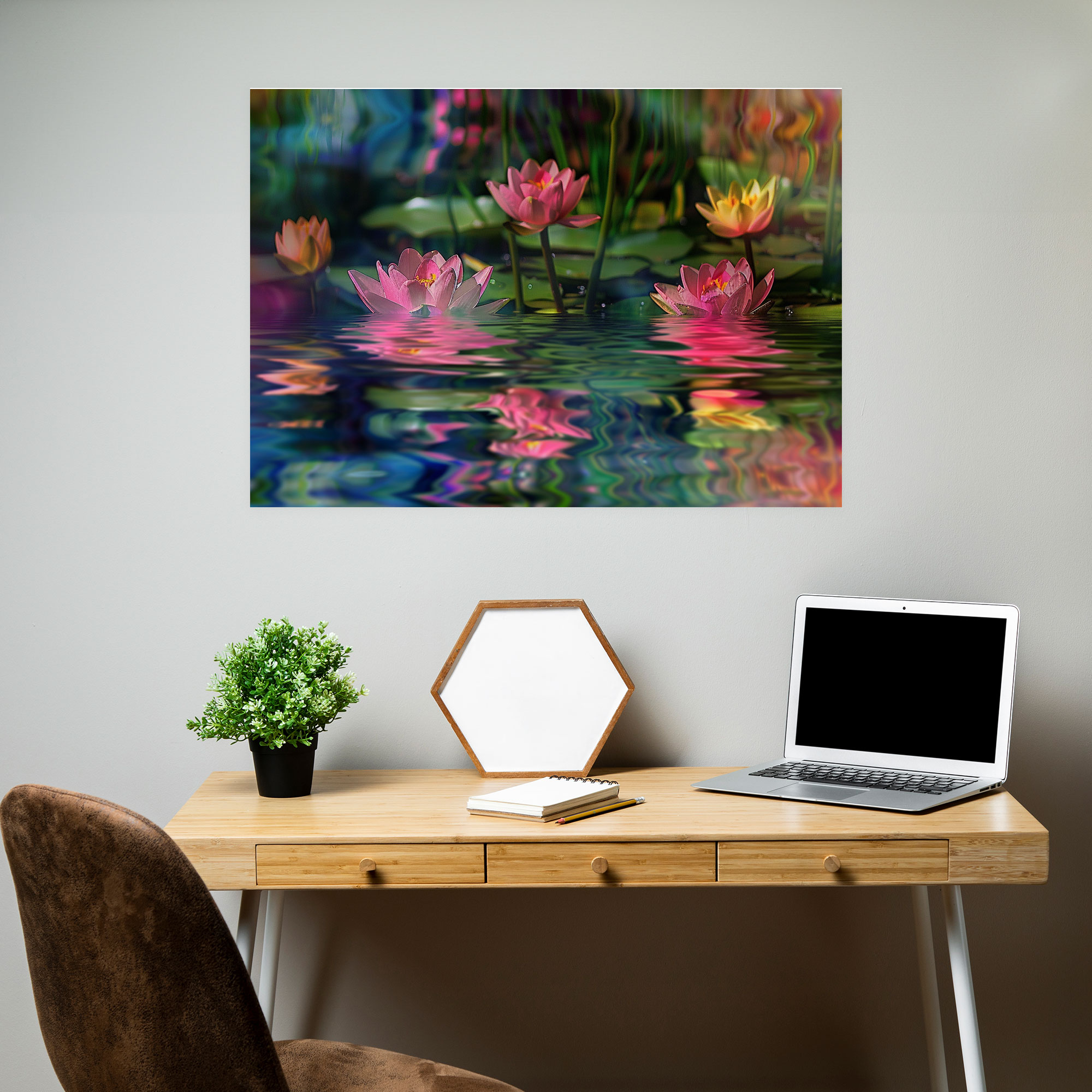 Impressionism Water Lilies Wall Decoration - Impressionism, Canvas, Wall Decoration, Home Decoration