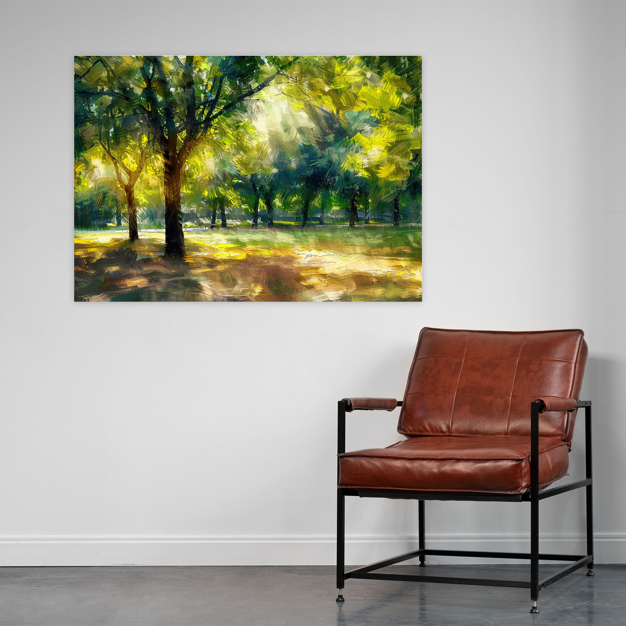 Sunlight Through Trees Impressionism Wall Art - Impressionism, Canvas, Impressionism, Canvas Wall Art
