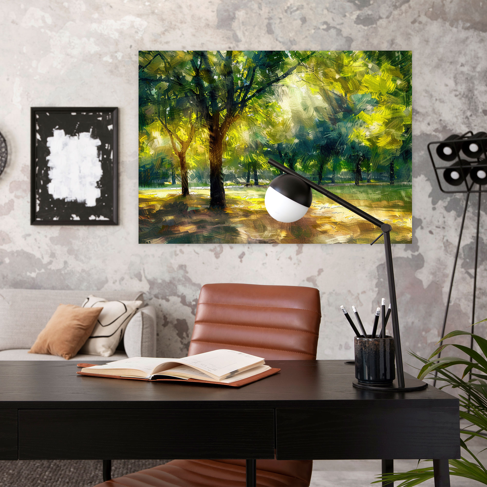 Sunlight Through Trees Impressionism Wall Art - Impressionism, Canvas, Impressionism, Canvas Wall Art
