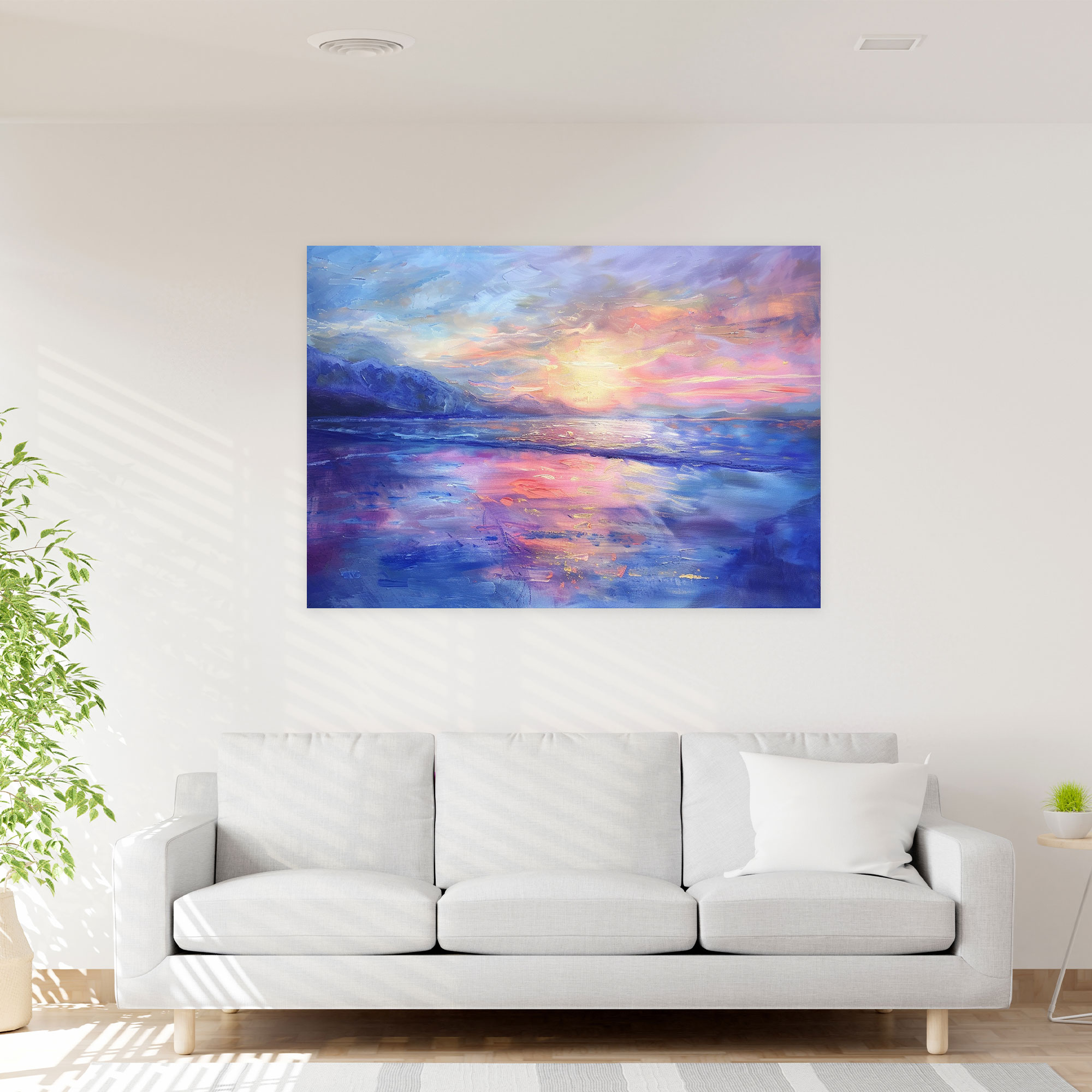 Sunset Impressions Wall Art - Impressionism, Sunset, Wall Art, Canvas