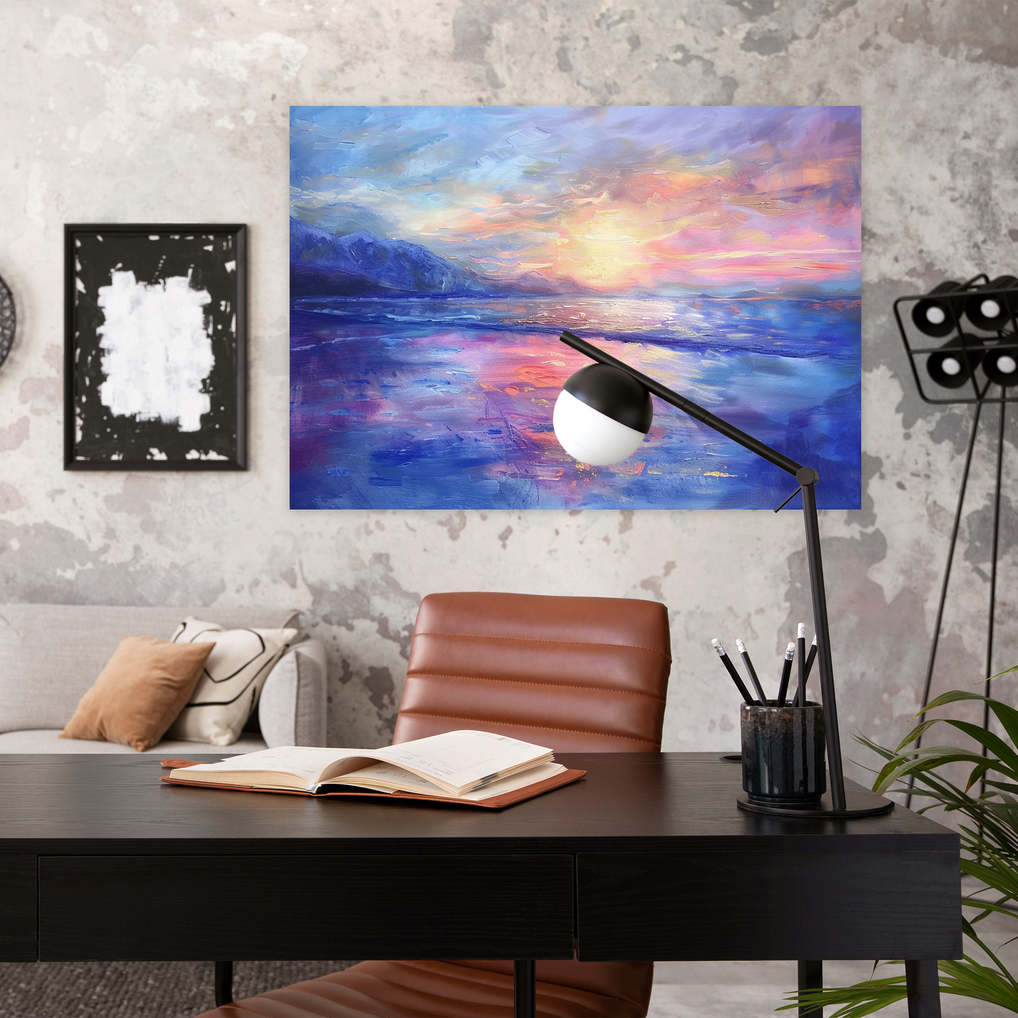 Sunset Impressions Wall Art - Impressionism, Sunset, Wall Art, Canvas