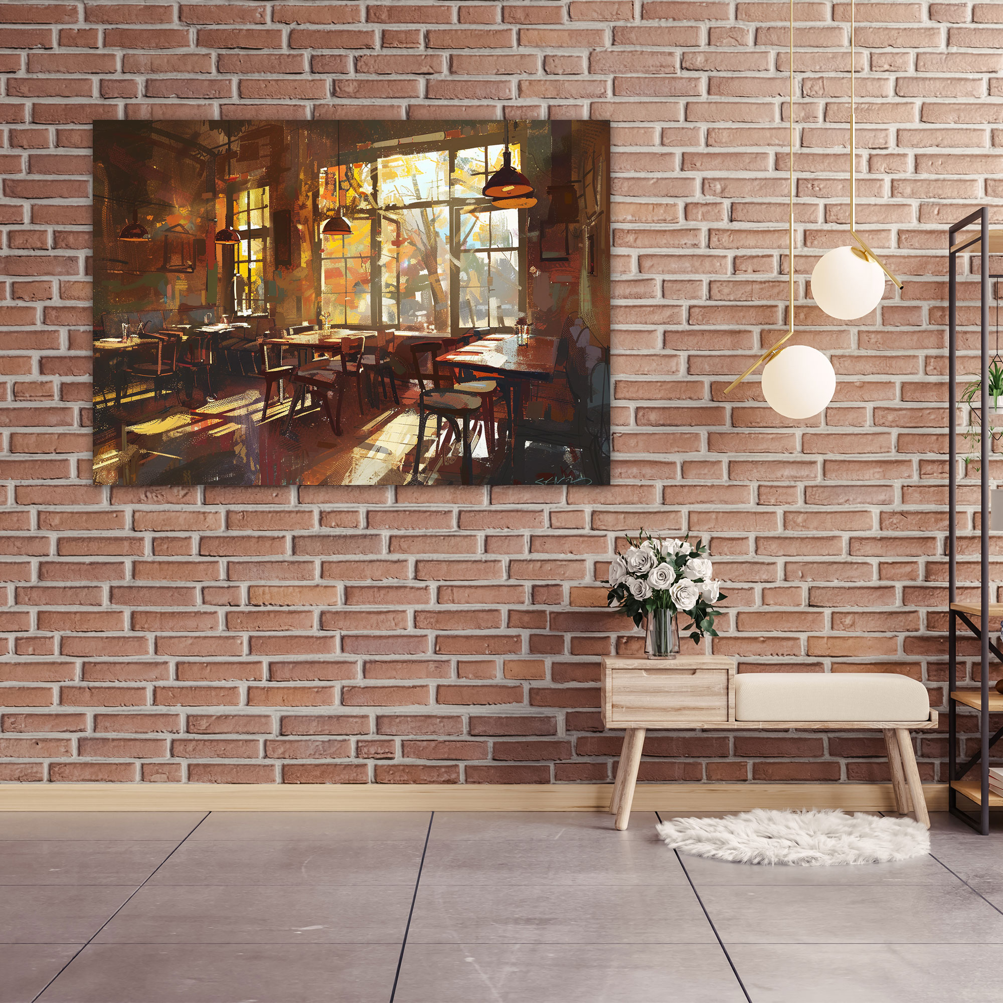 Cafe Impressions Canvas Print - Impressionism, Wall Art, Home Decoration, Impressionism