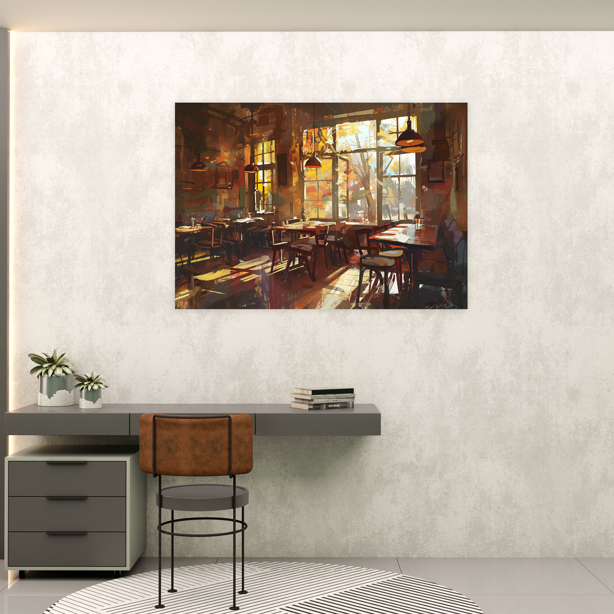 Cafe Impressions Canvas Print - Impressionism, Wall Art, Home Decoration, Impressionism