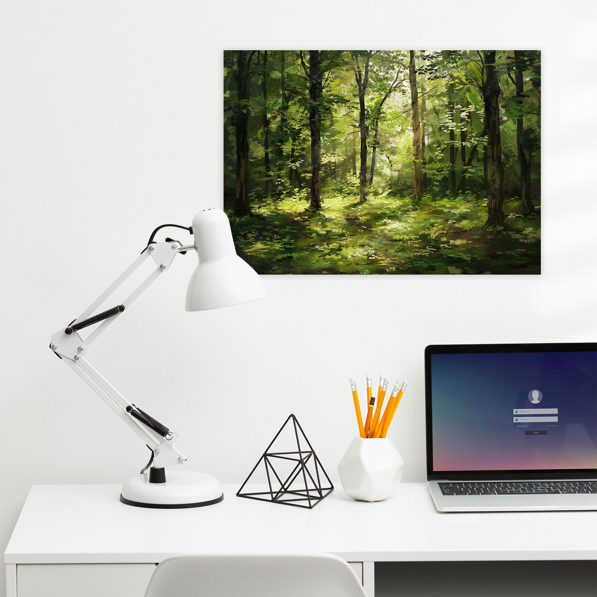 Forest Impressions Canvas Print - Impressionism, Dappled Sunlight, Wall Decoration, Wall Art