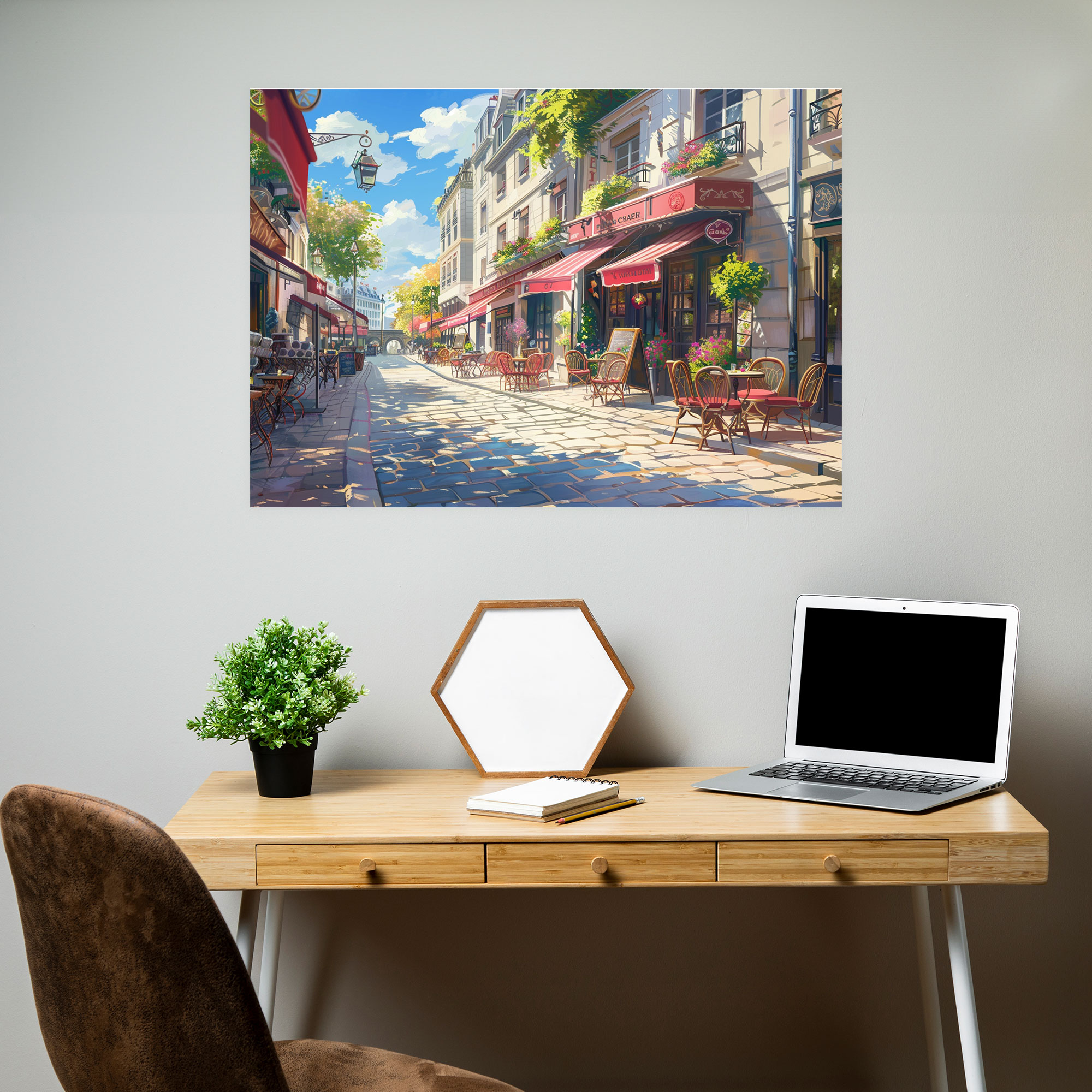 Parisian Impressions Wall Art - Impressionism, Canvas, Wall Decoration, Cafe Tables