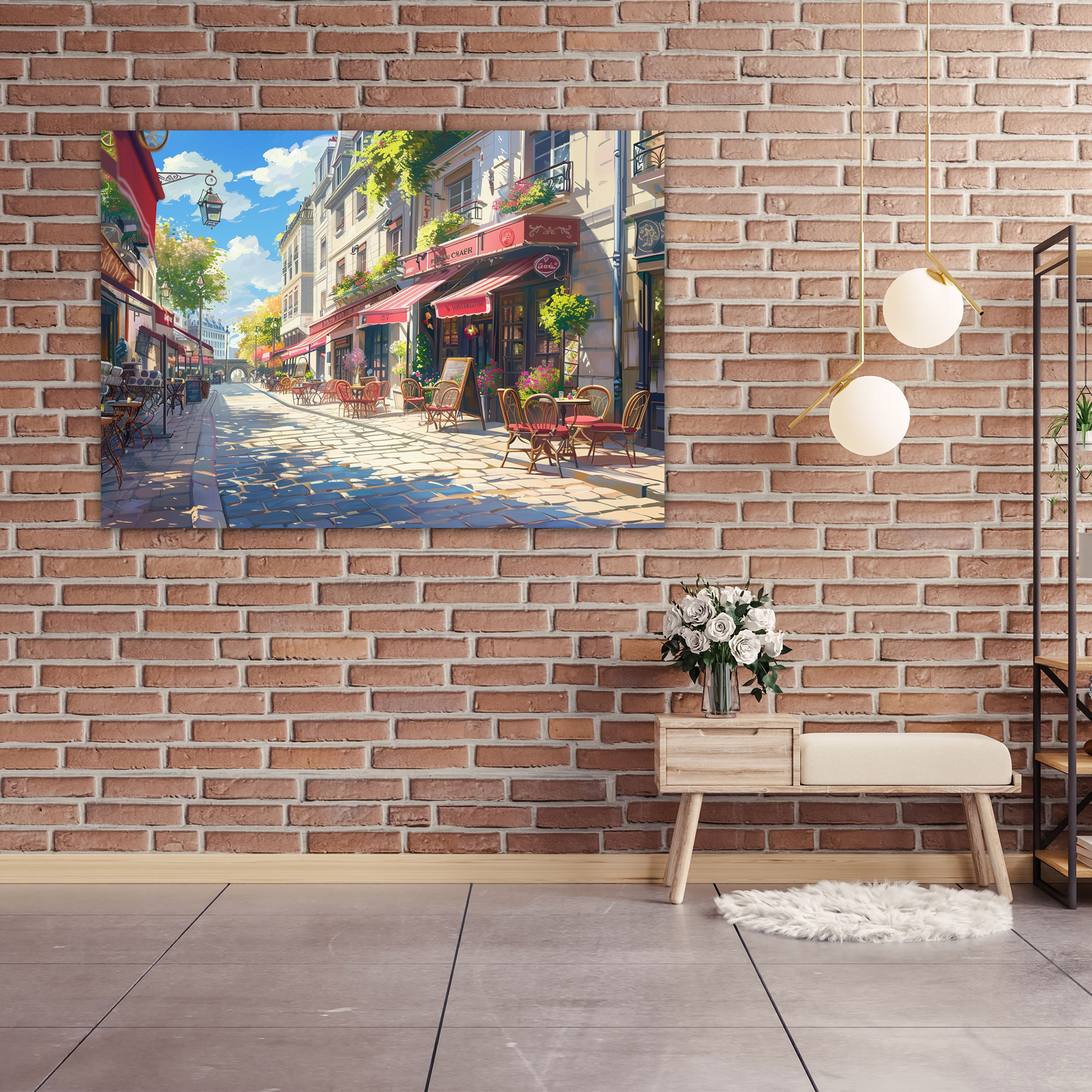 Parisian Impressions Wall Art - Impressionism, Canvas, Wall Decoration, Cafe Tables