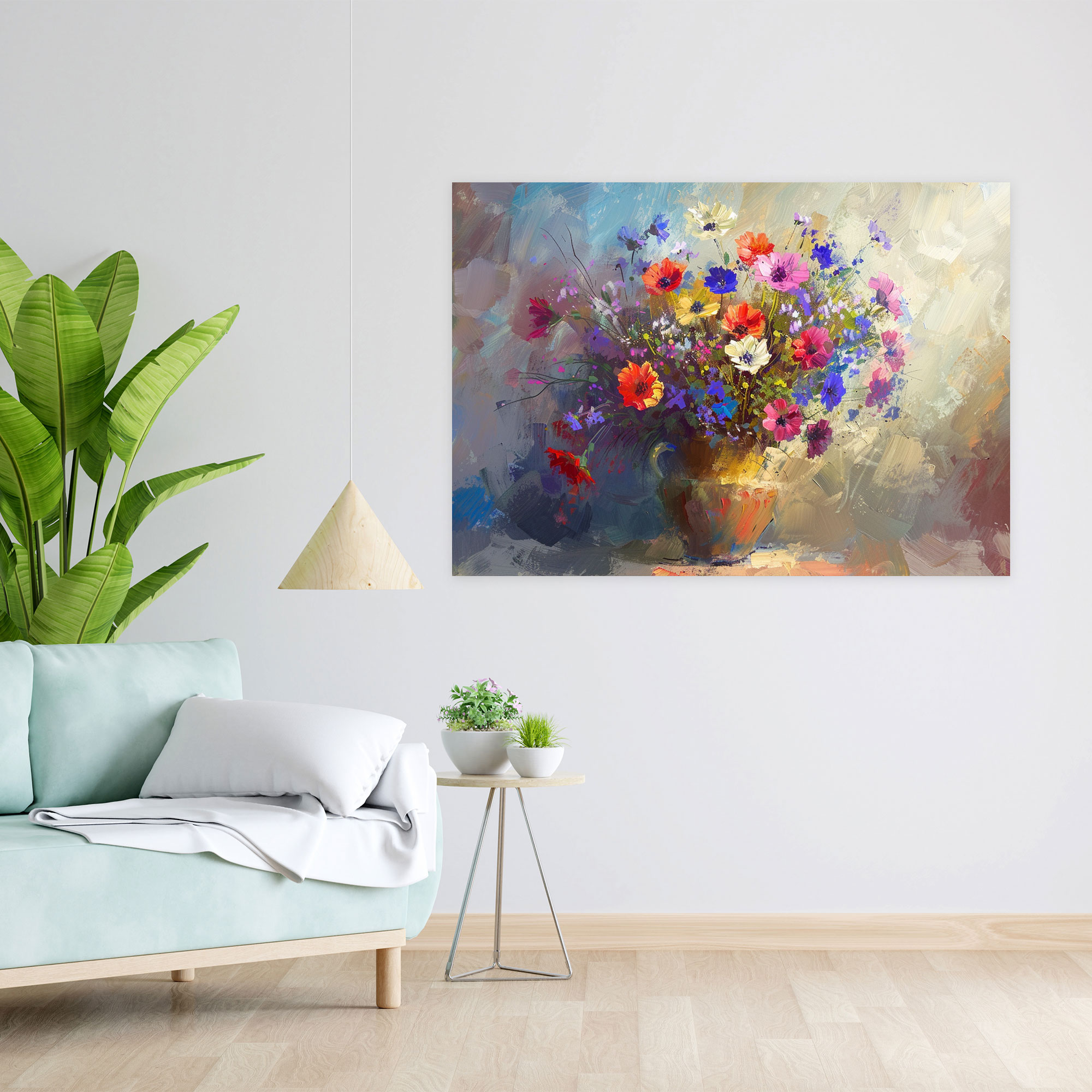 Wildflower Impressions Canvas Print - Impressionism, Wildflowers, Home Decoration, Impressionism