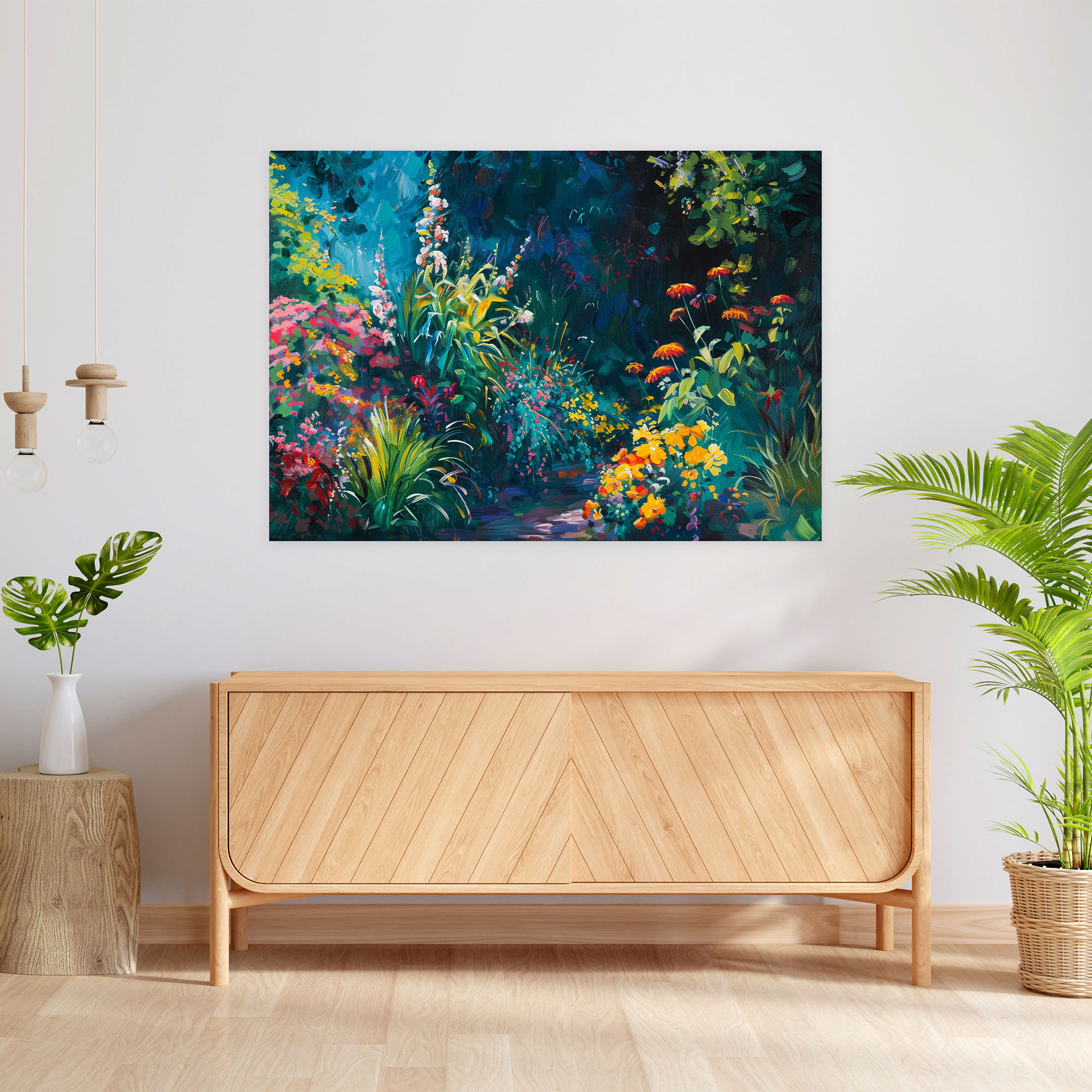 Impressionism Garden Canvas Print - Impressionism, Canvas, Wall Decoration, Canvas Print