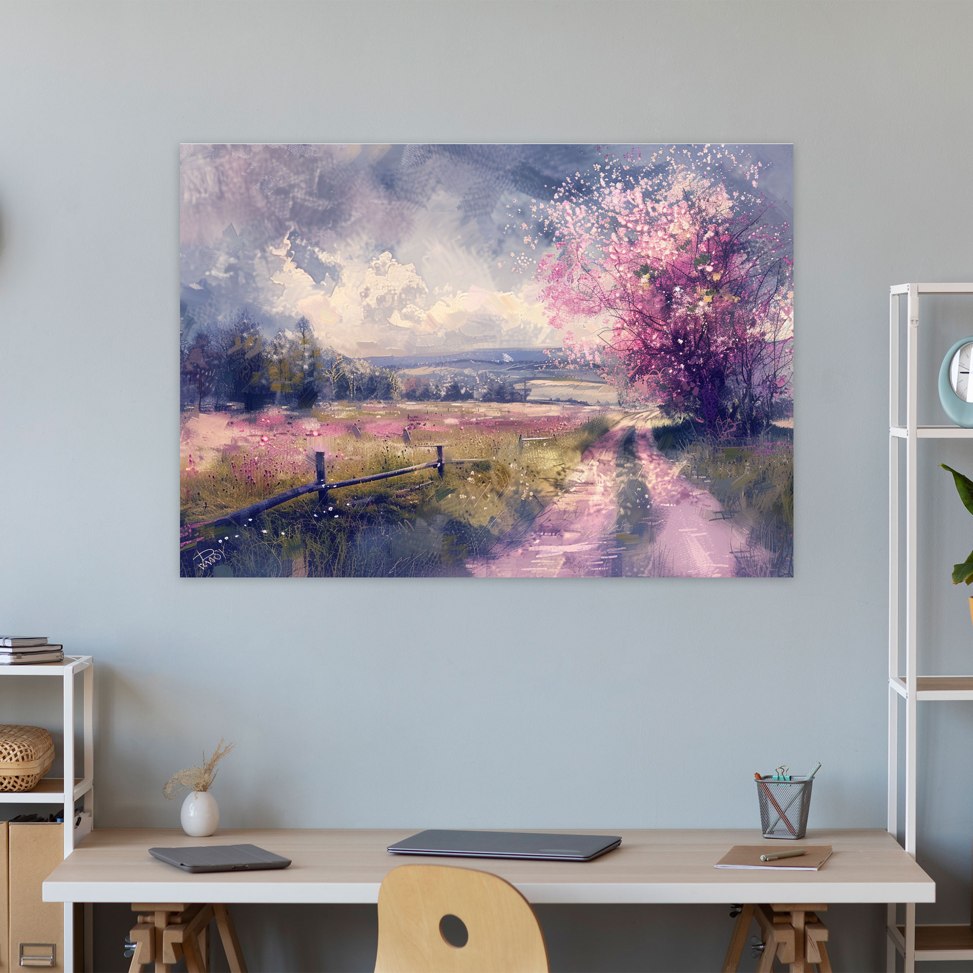 Countryside Dream Impressionism Canvas Print - Impressionism, Impressionism, Wall Decoration, Home Decoration