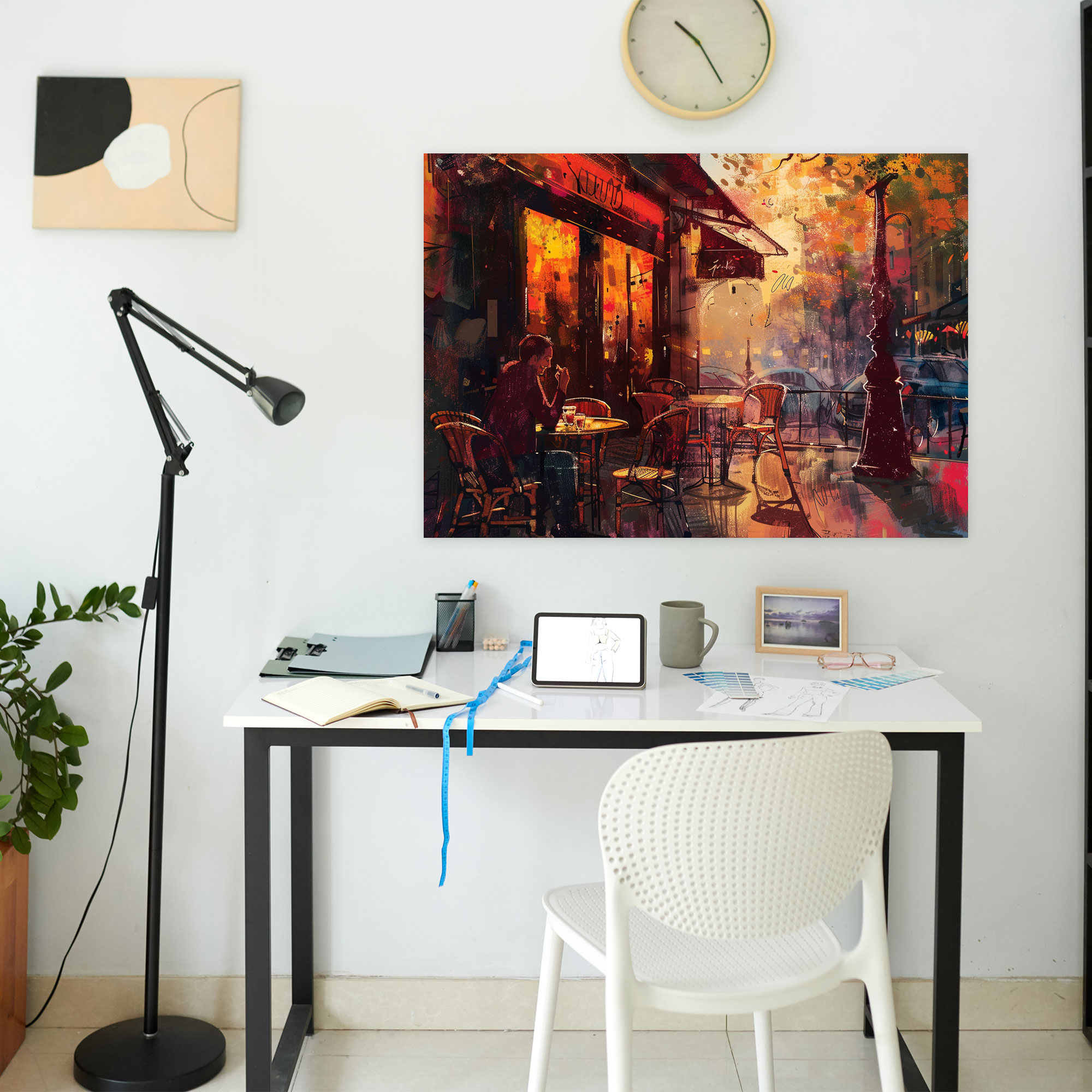 Parisian Cafe Impressionism Canvas Print - Impressionism, Canvas Print, Wall Decoration, Canvas