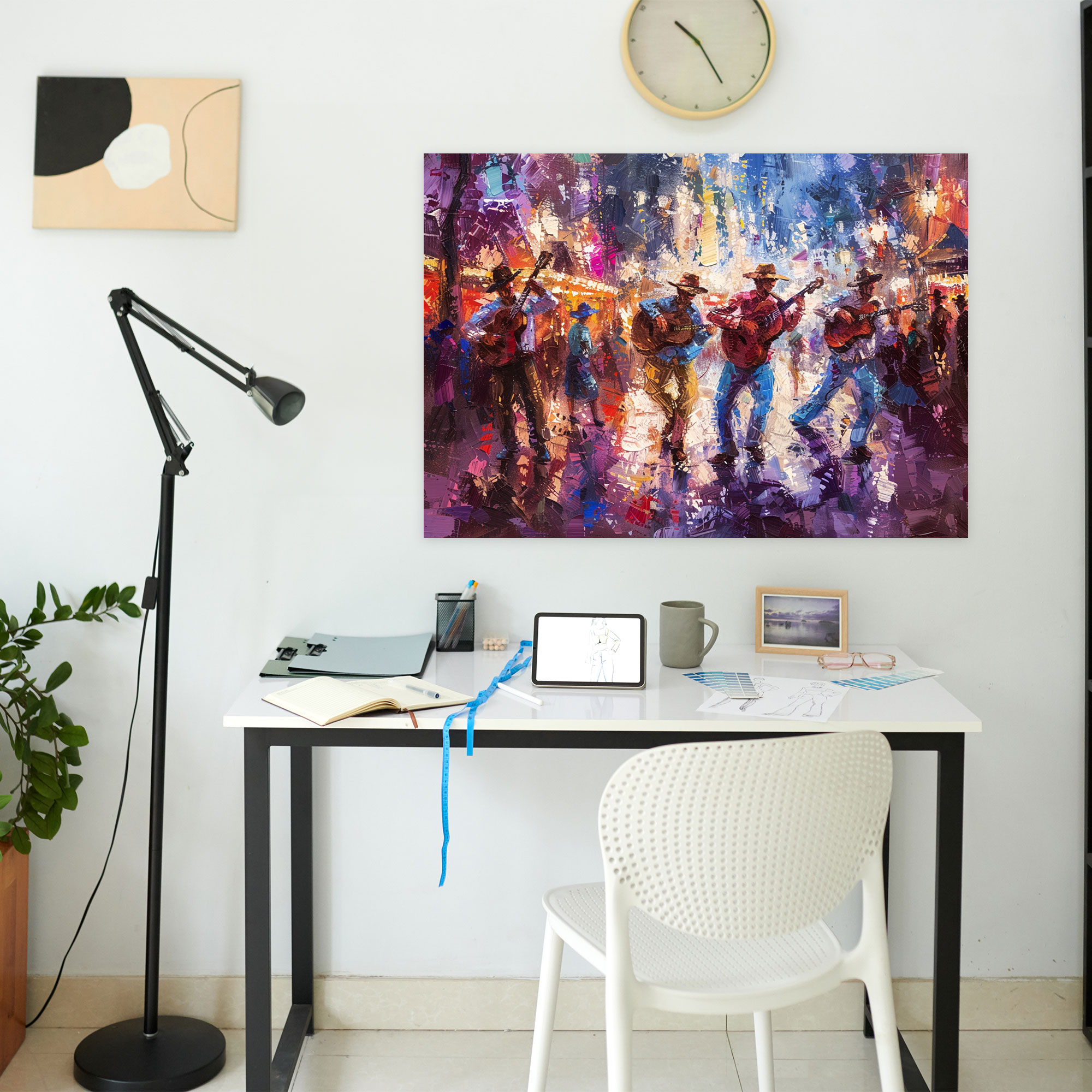 Carnival Performers Impressionism Canvas Print - Impressionism, Canvas Wall Art, Home Decoration, Impressionism