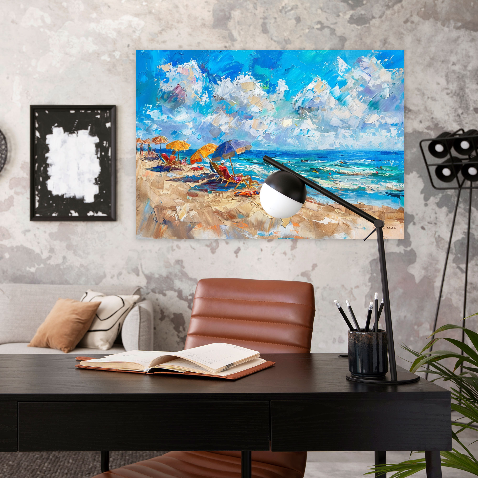 Impressionism Canvas Print: Beach Wall Art - Impressionism, Impressionism, Wall Decoration, Canvas Print