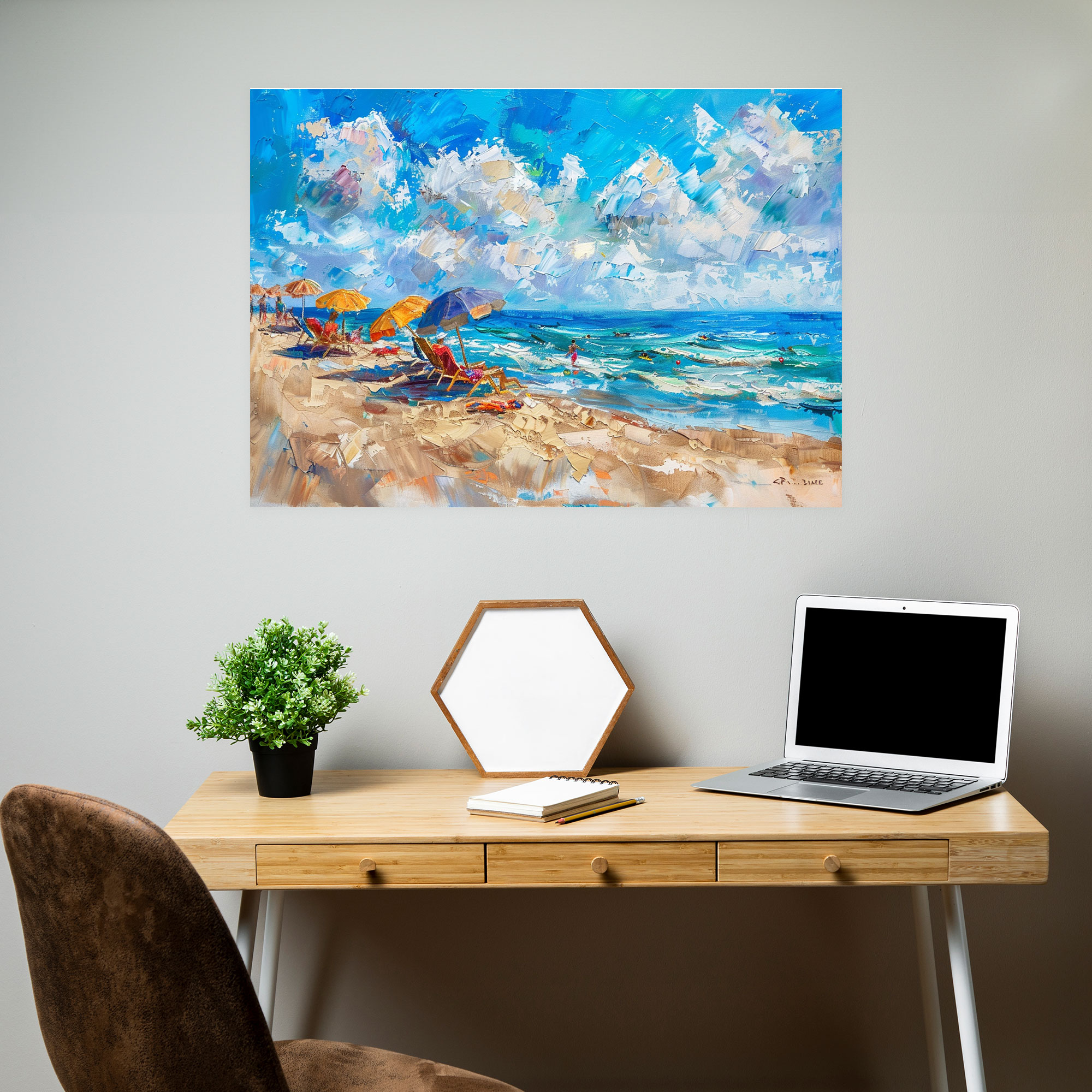 Impressionism Canvas Print: Beach Wall Art - Impressionism, Impressionism, Wall Decoration, Canvas Print