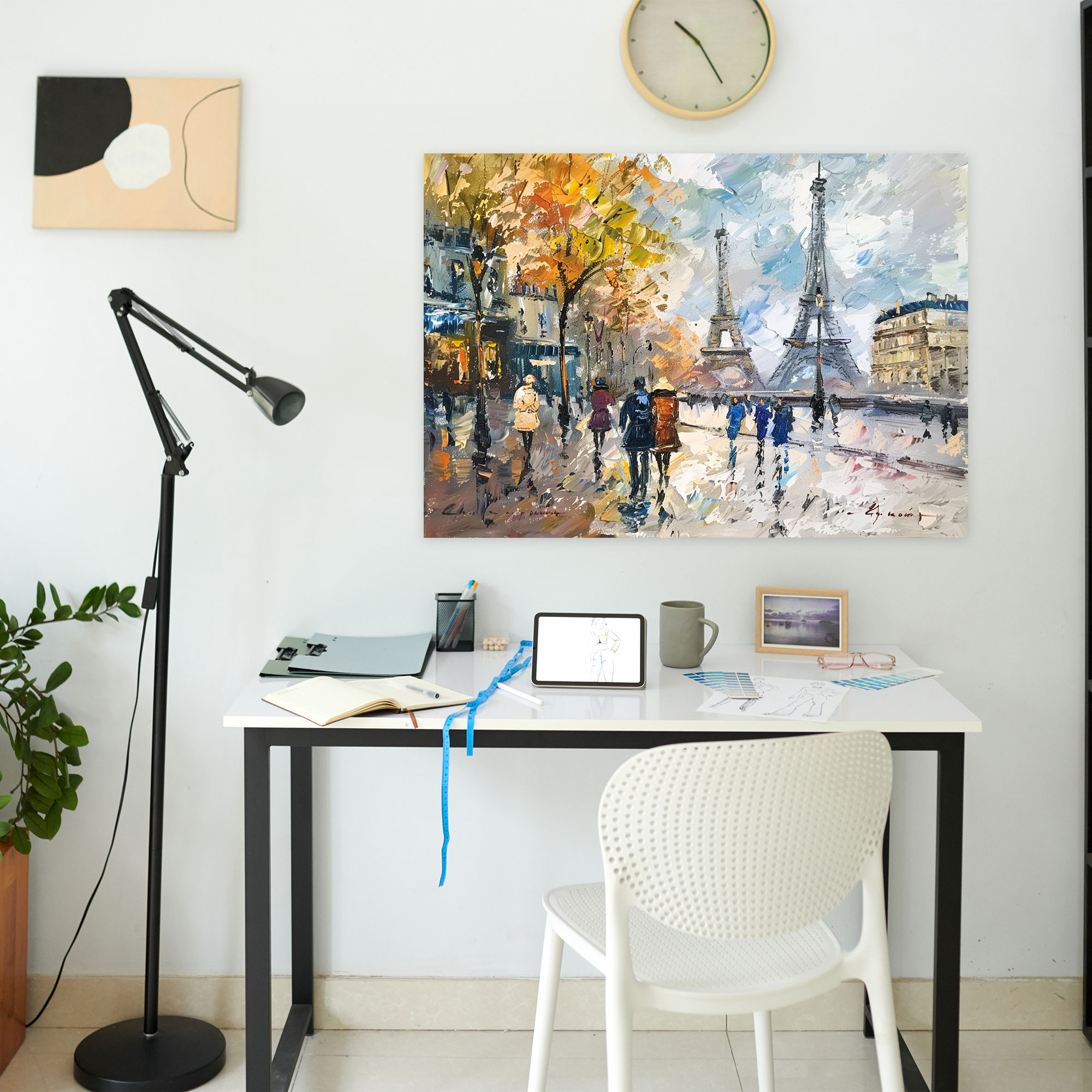 Impressionism Wall Decoration: Paris Street Scene Canvas Print - Impressionism, Wall Art, Canvas Print, Canvas